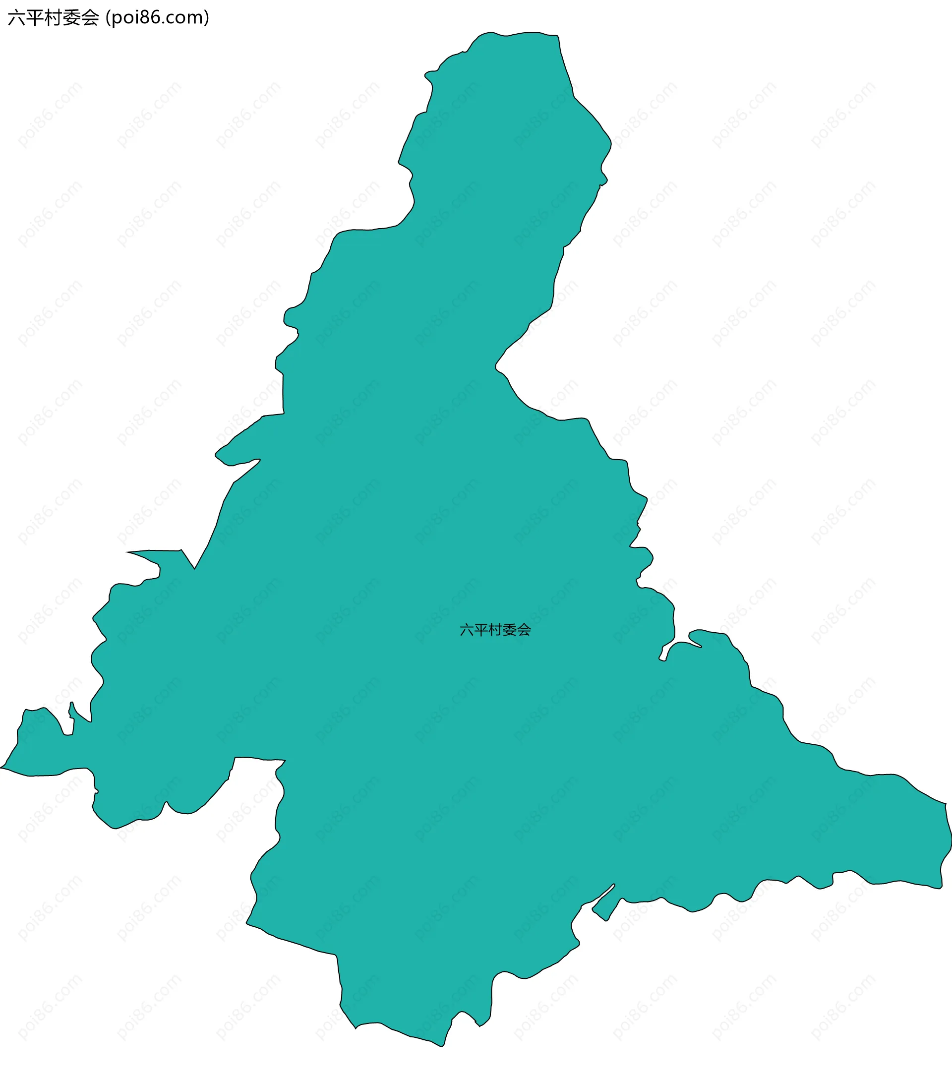 六平村委会边界地图