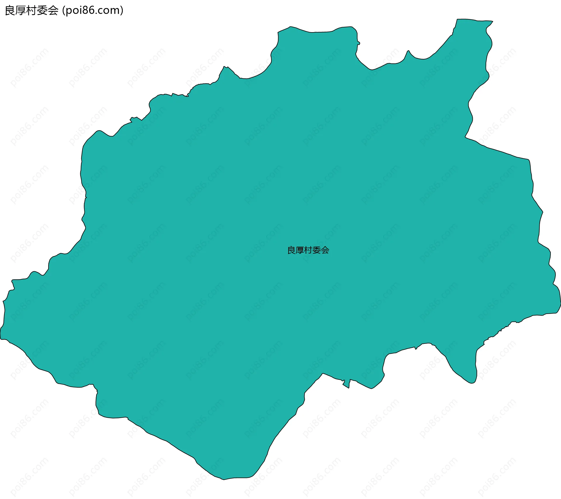 良厚村委会边界地图