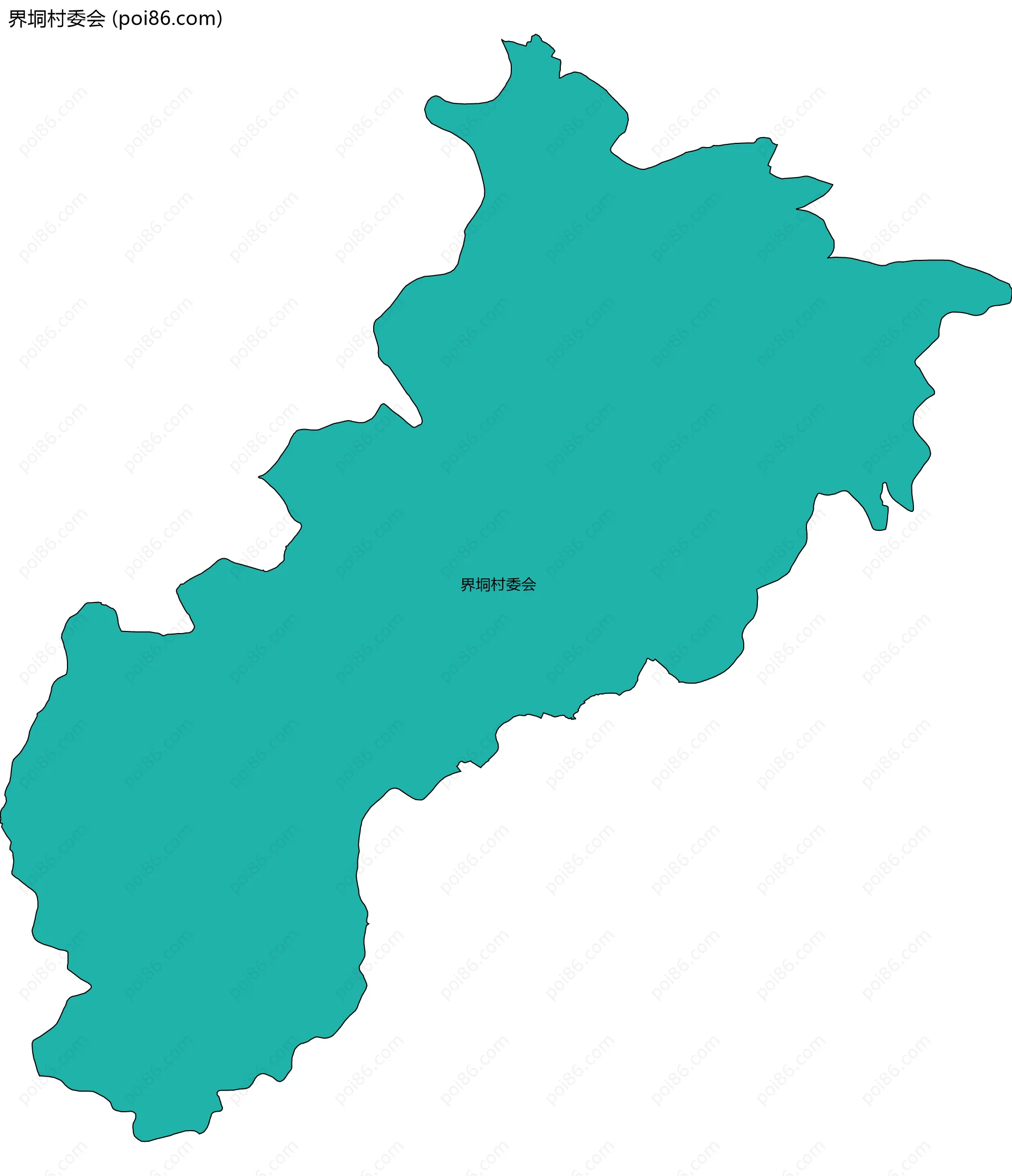 界垌村委会边界地图