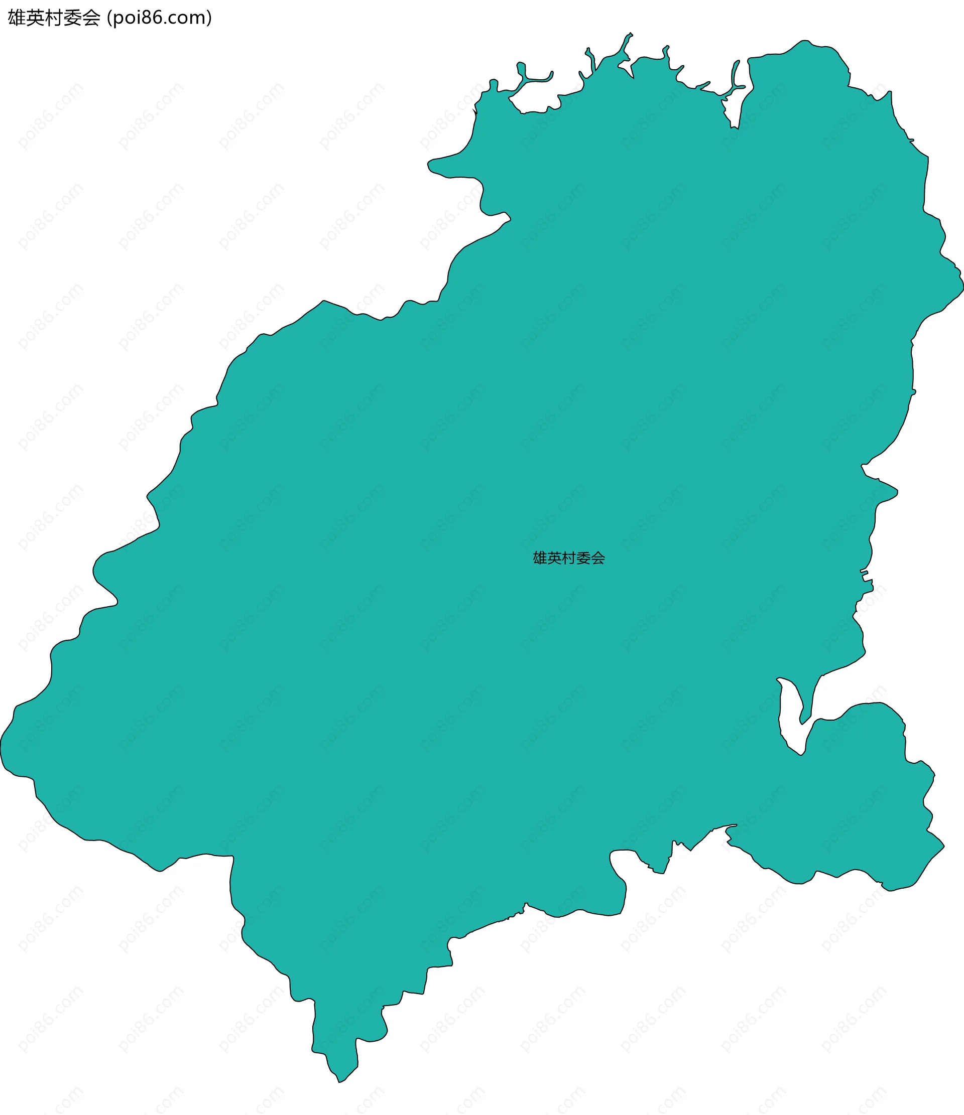 雄英村委会边界地图