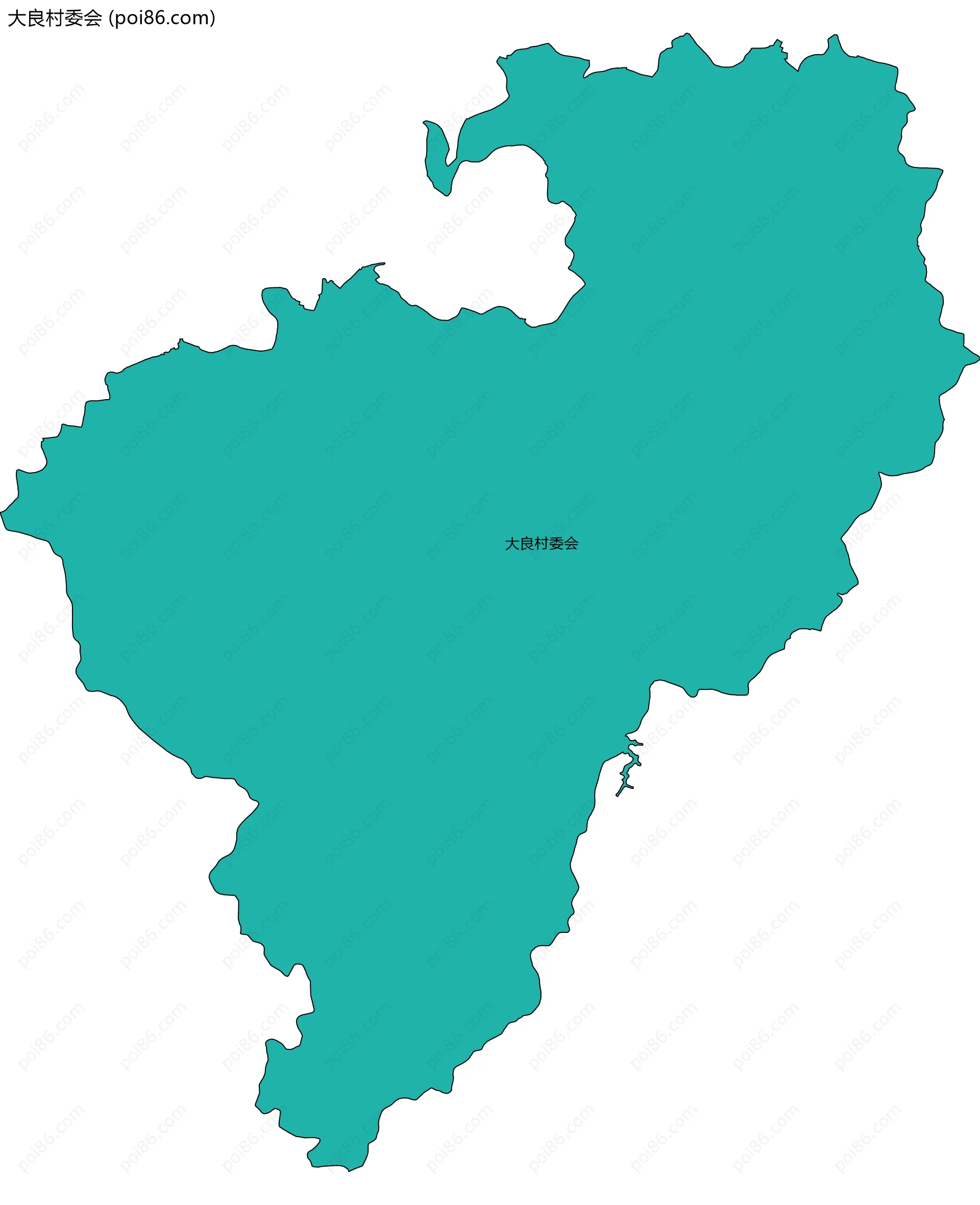 大良村委会边界地图