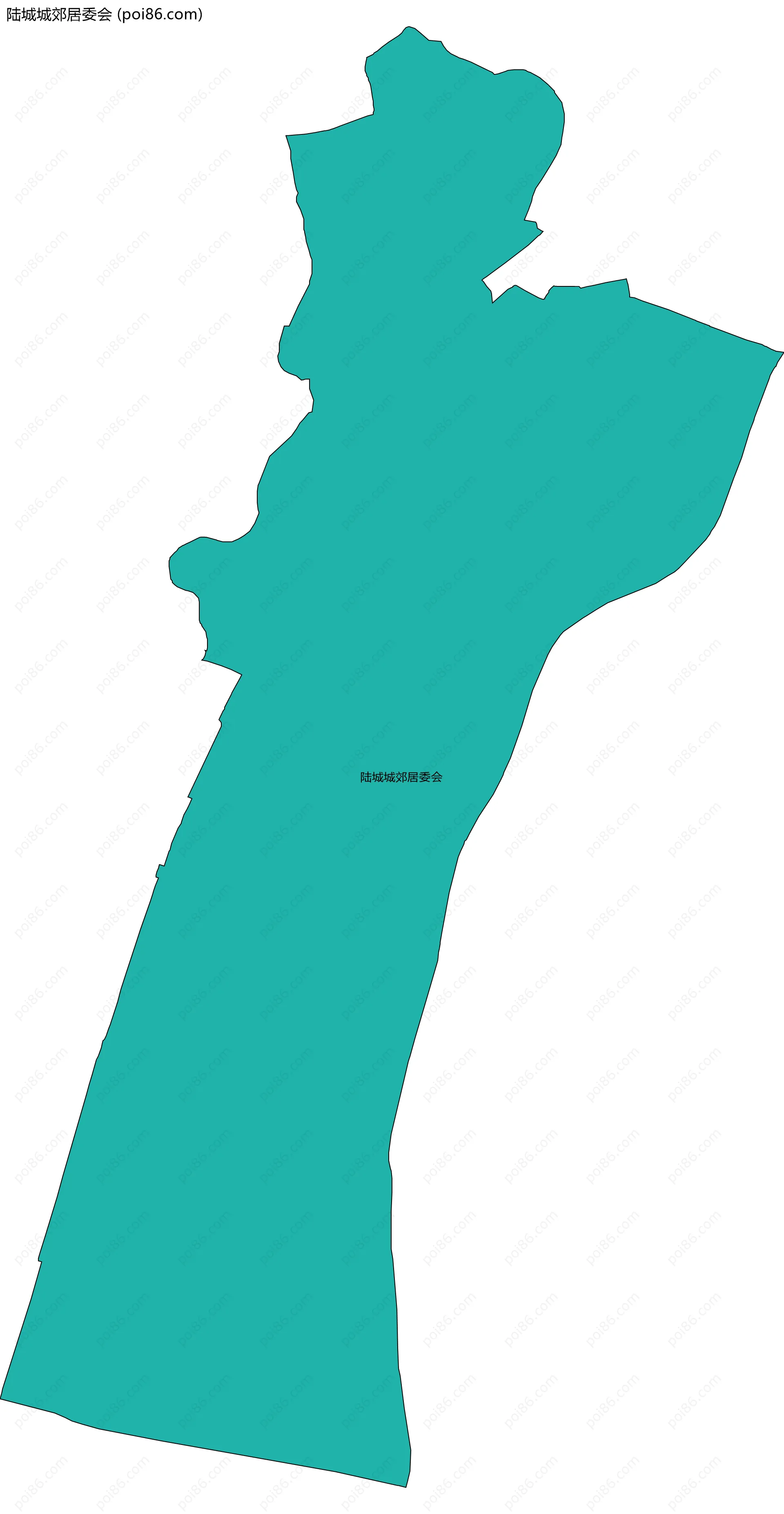 陆城城郊居委会边界地图