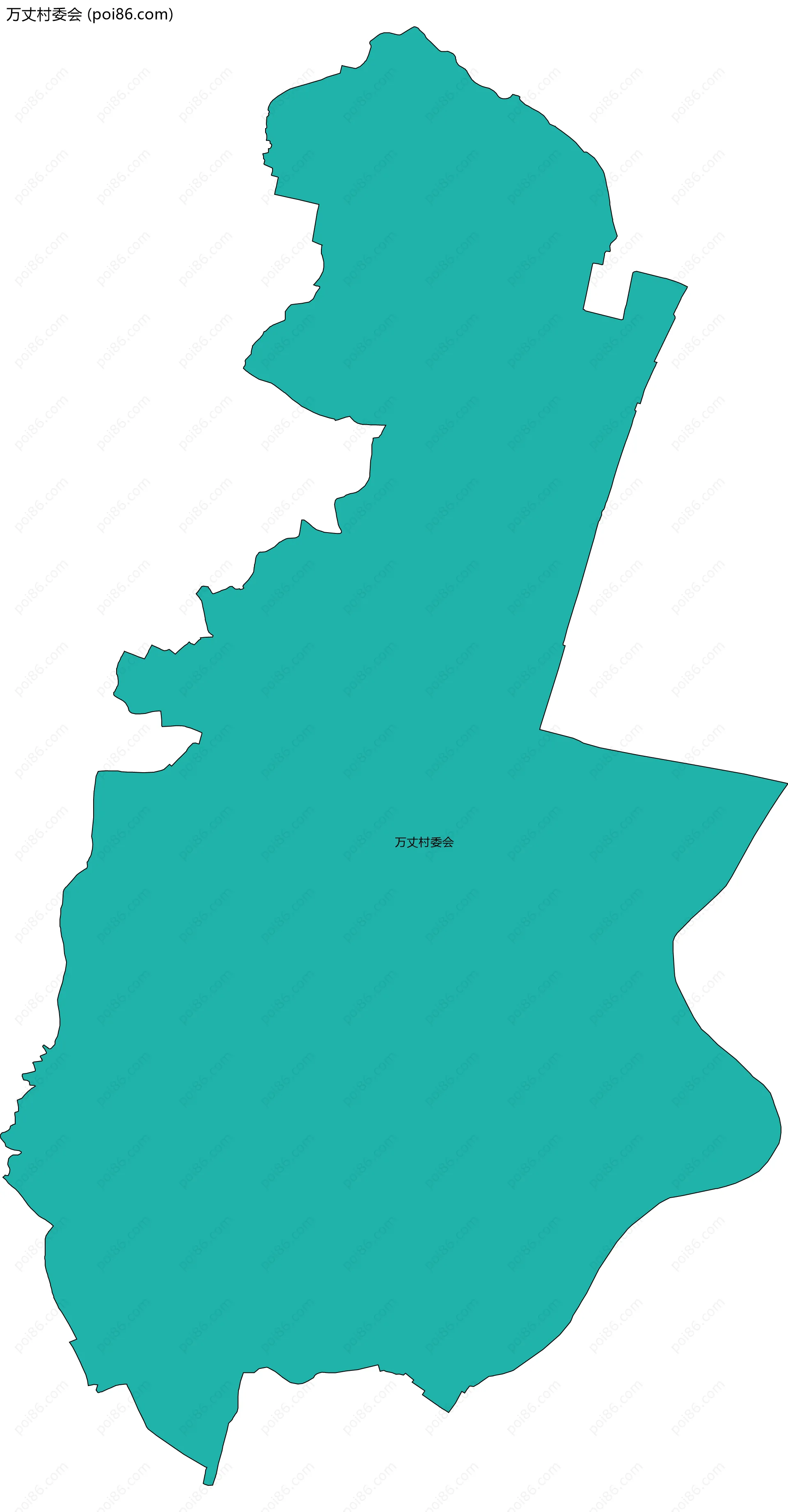 万丈村委会边界地图