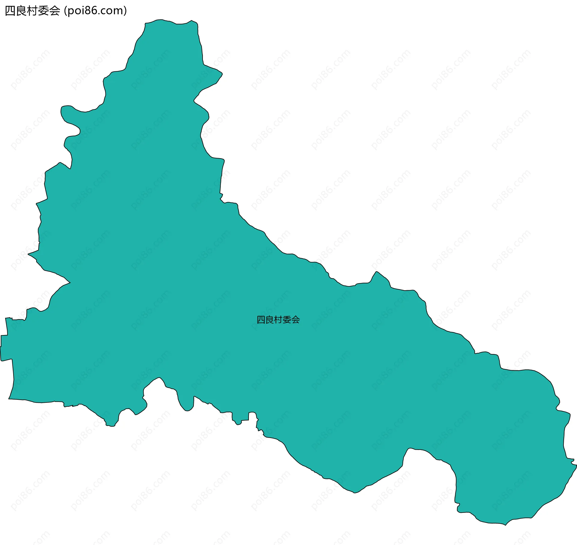 四良村委会边界地图