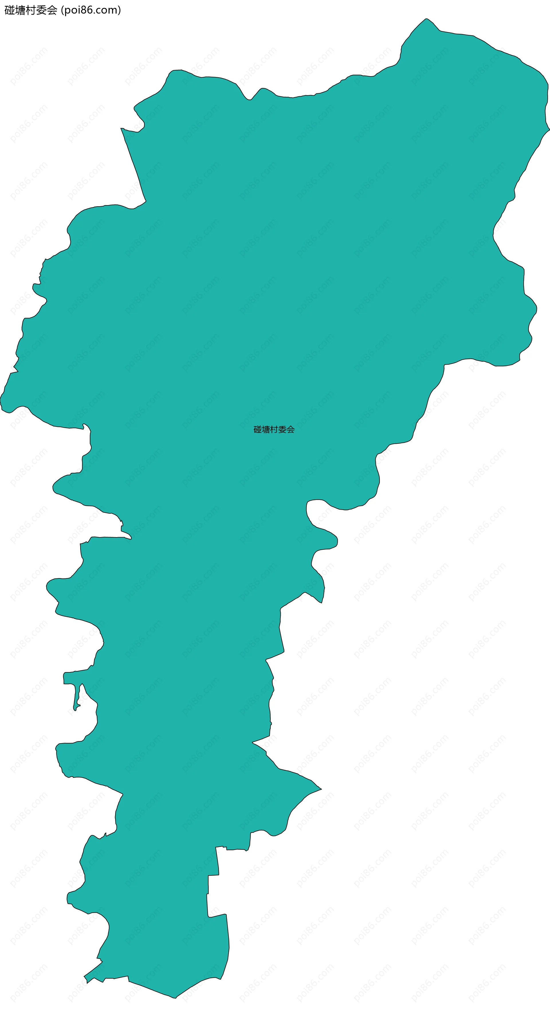 碰塘村委会边界地图