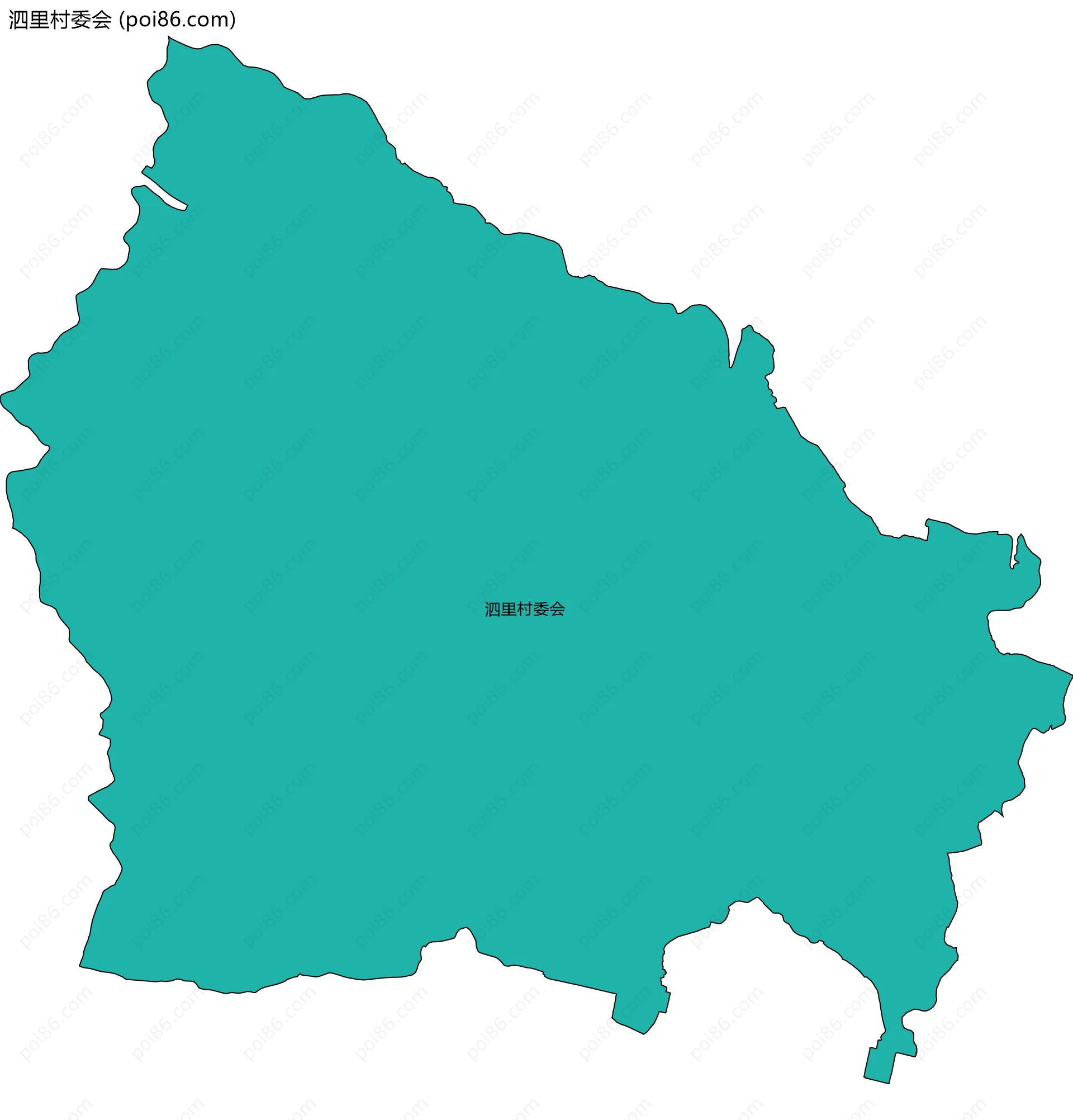泗里村委会边界地图