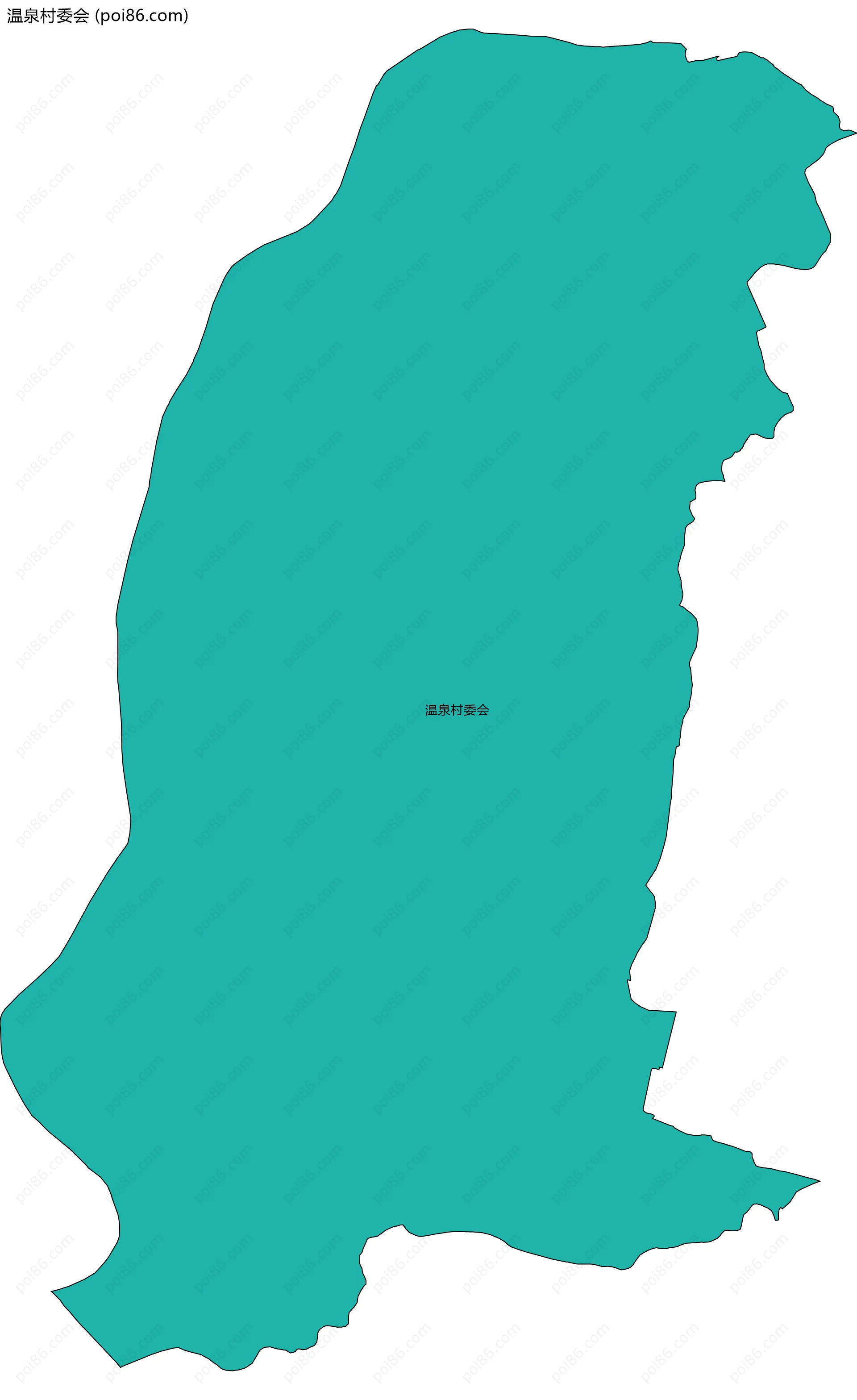 温泉村委会边界地图