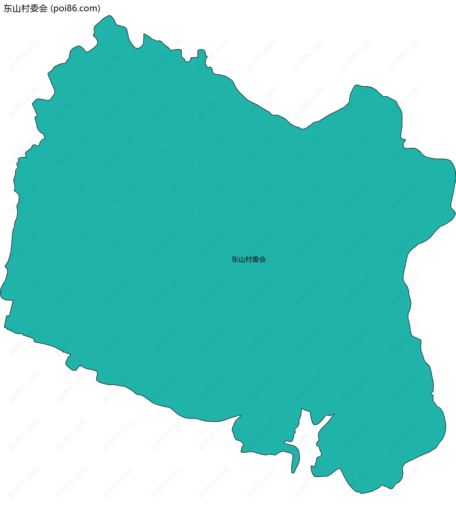 东山村委会边界地图