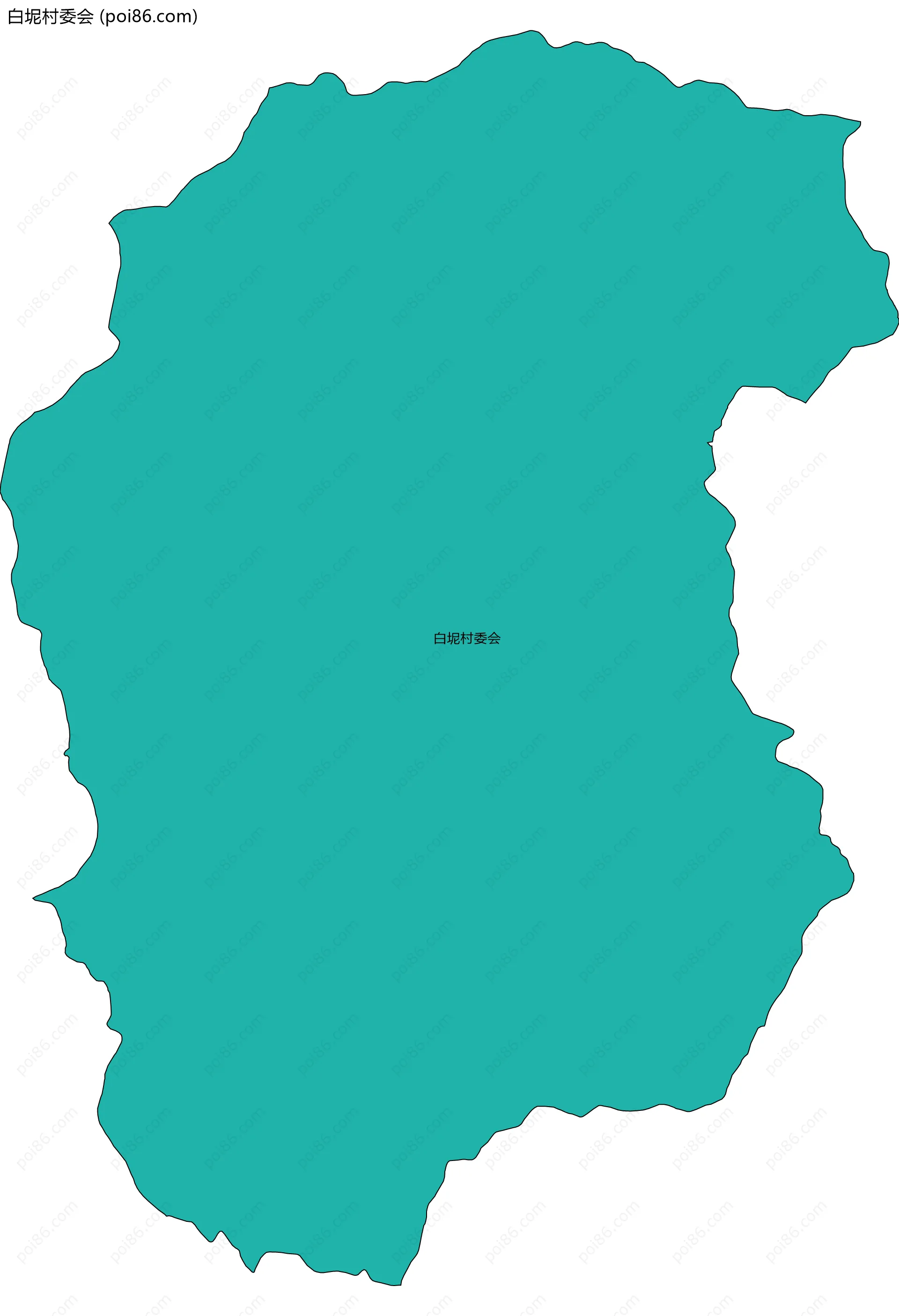 白坭村委会边界地图