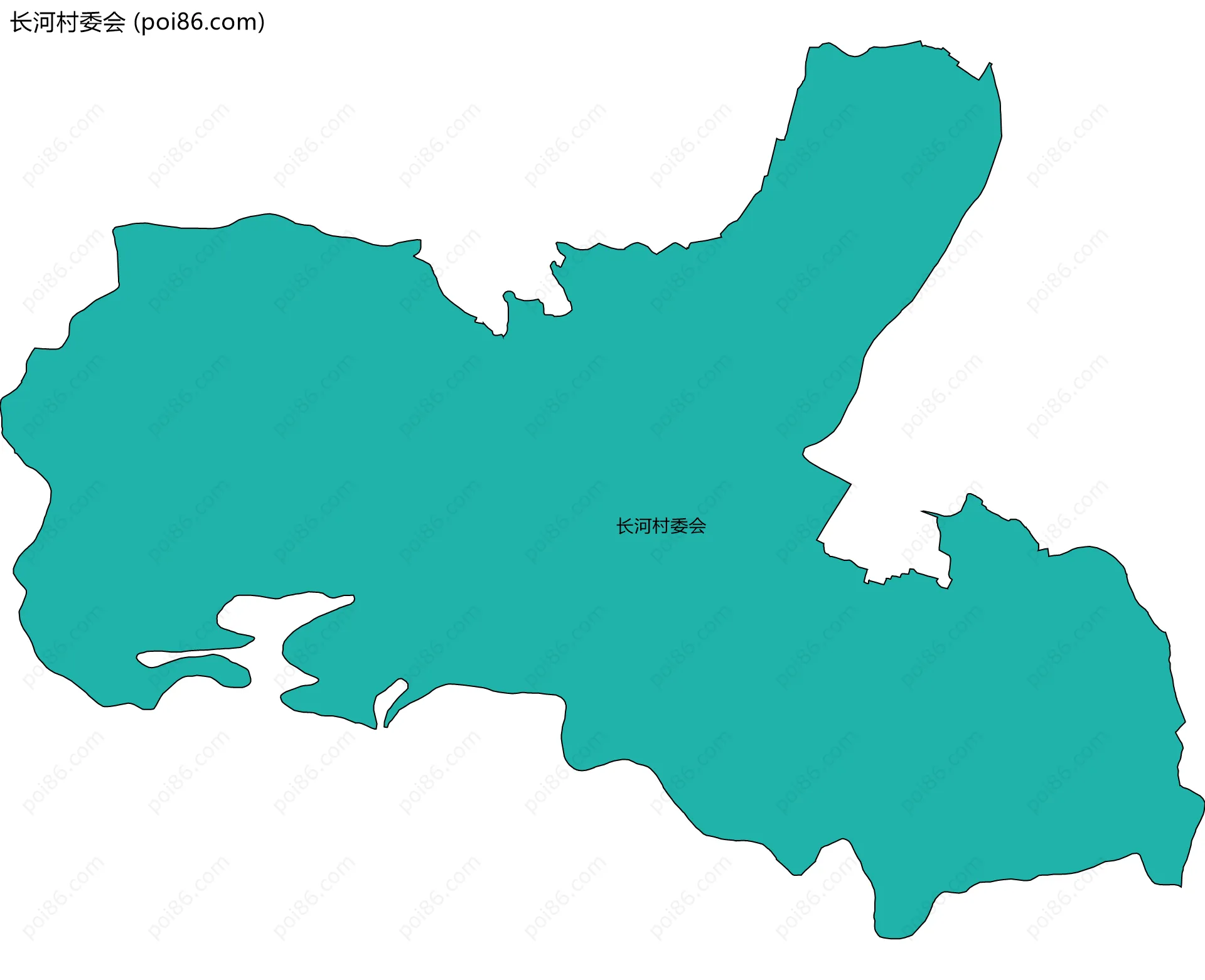 长河村委会边界地图