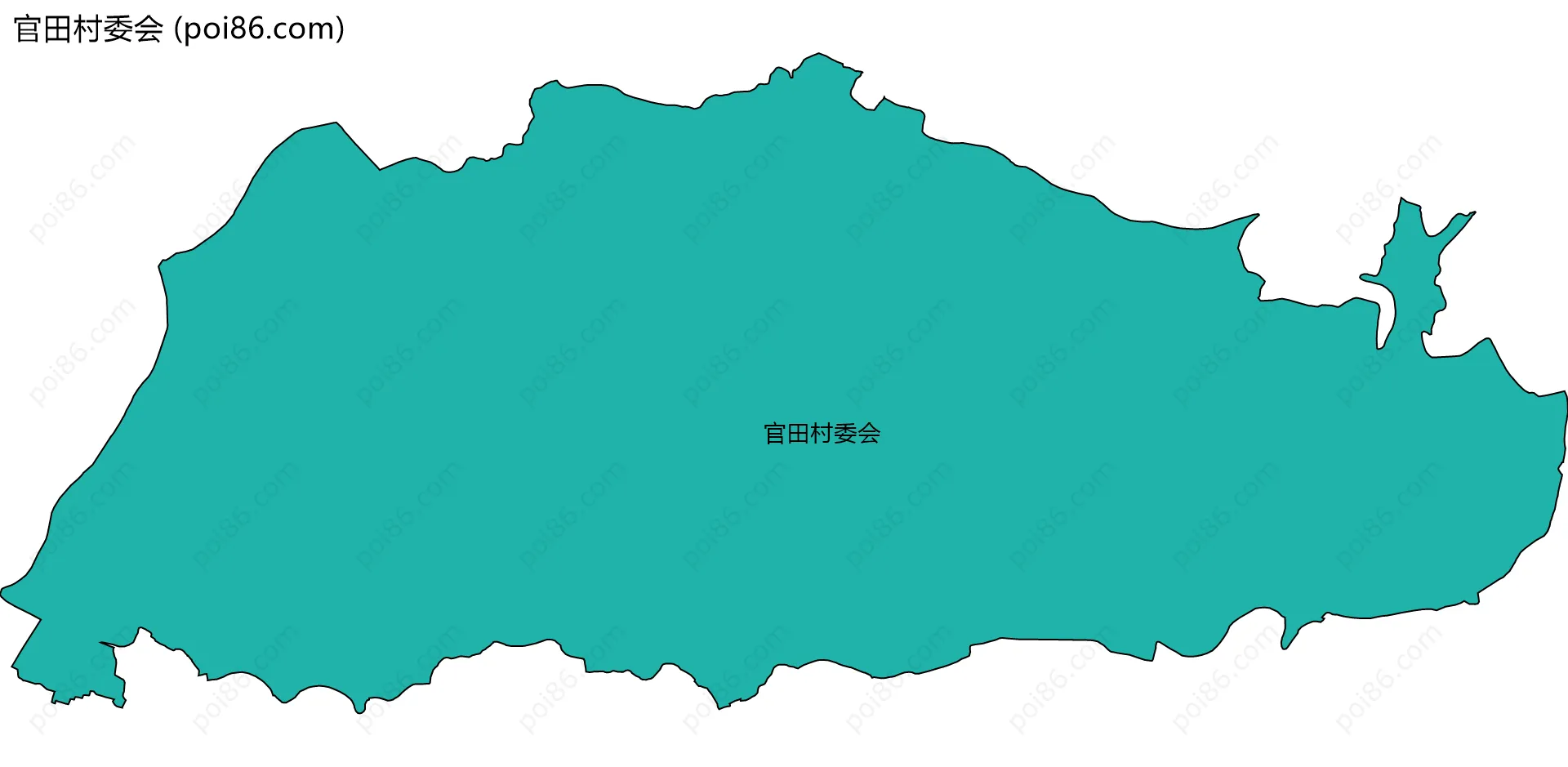 官田村委会边界地图