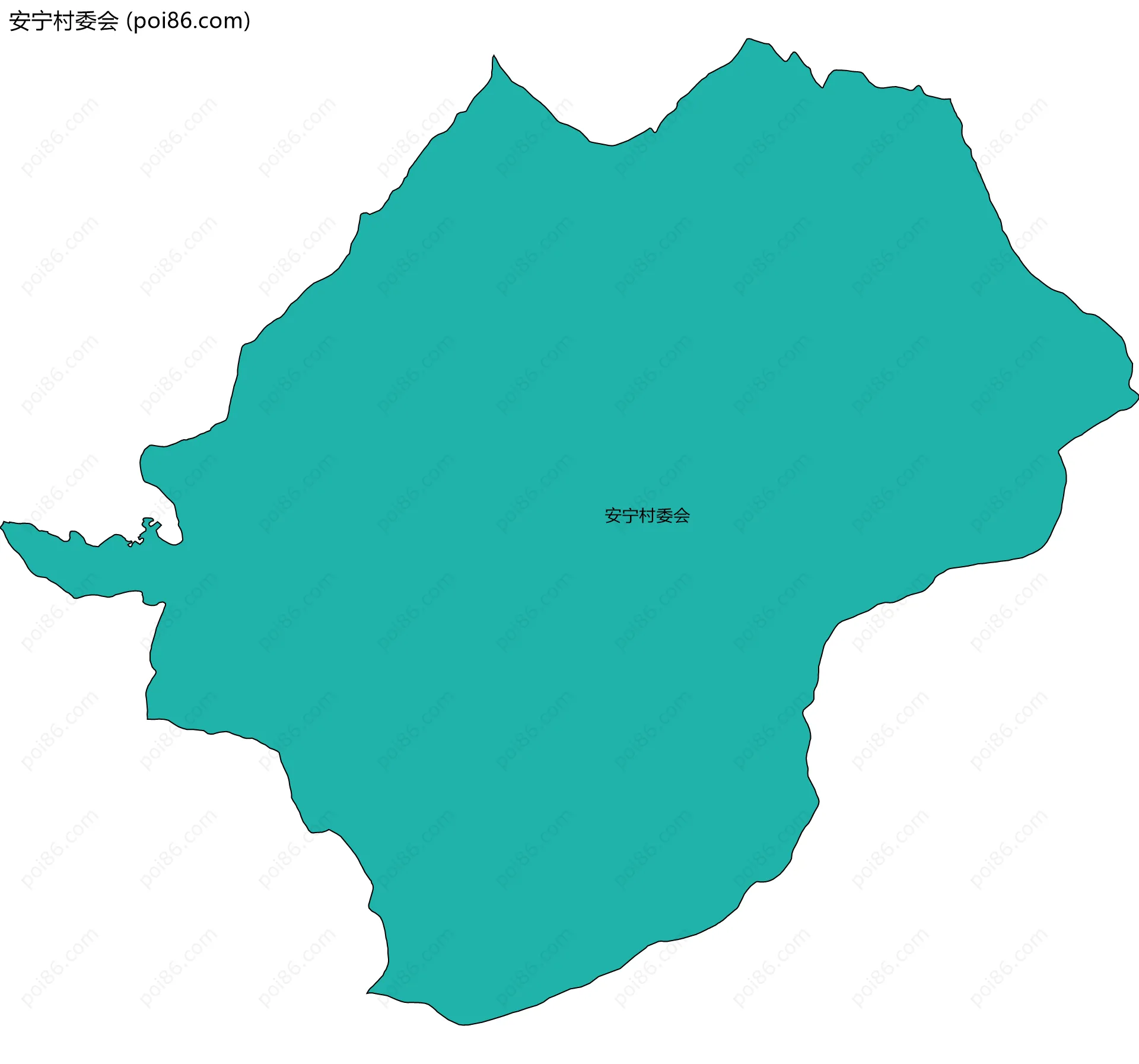 安宁村委会边界地图