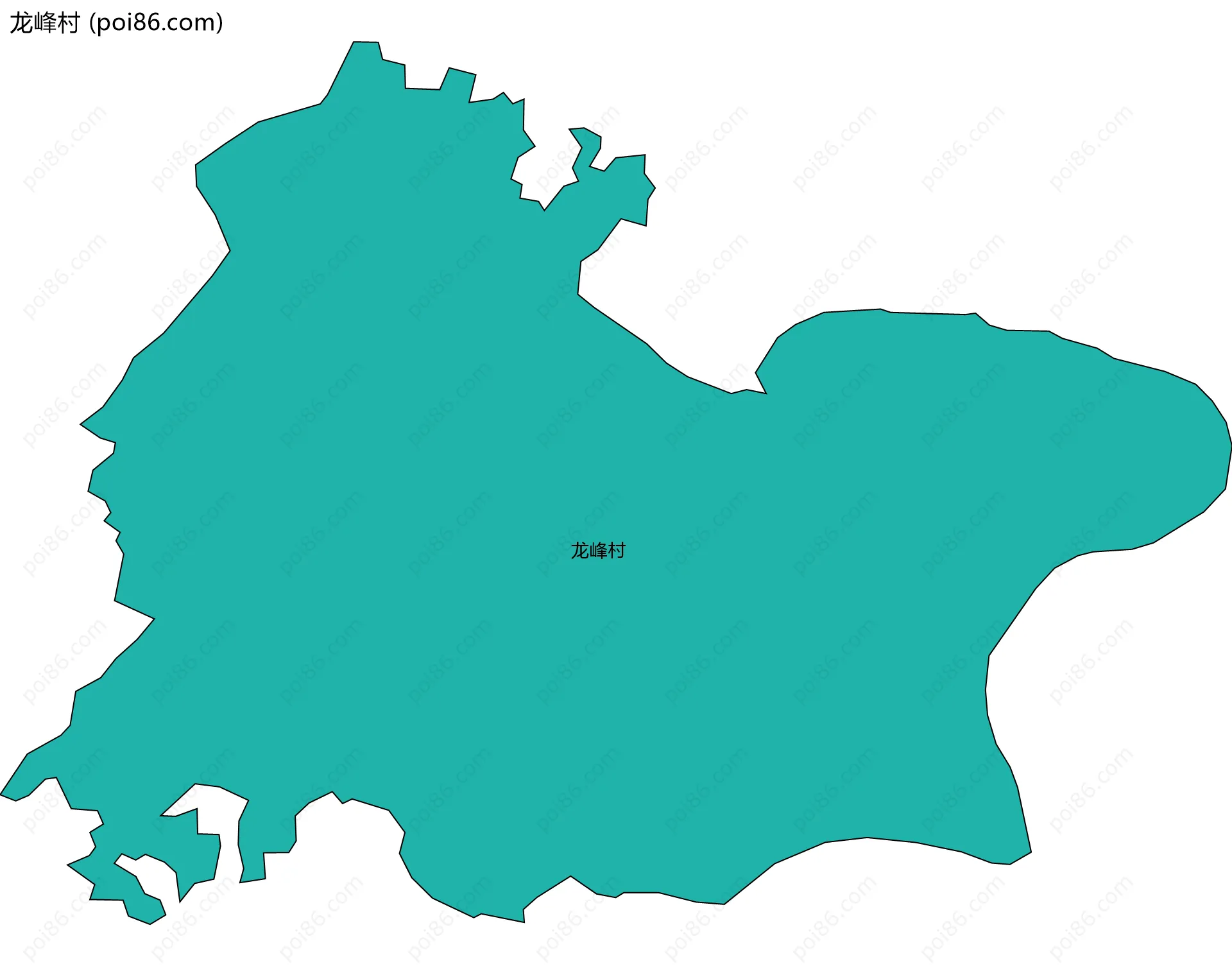 龙峰村边界地图
