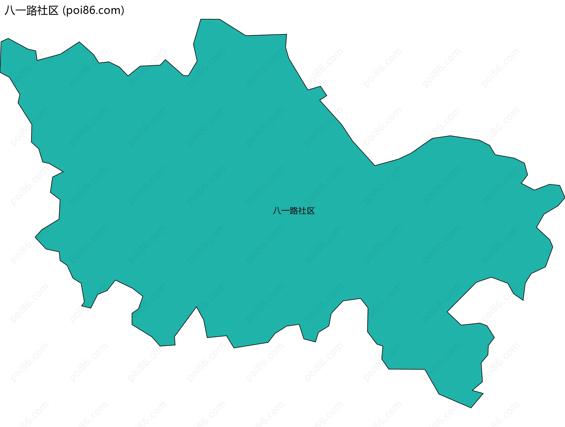 八一路社区边界地图
