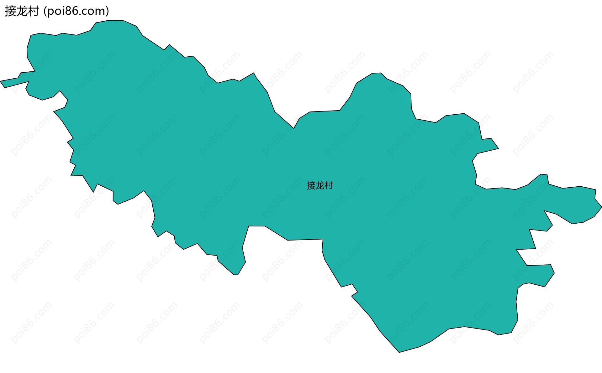 接龙村边界地图