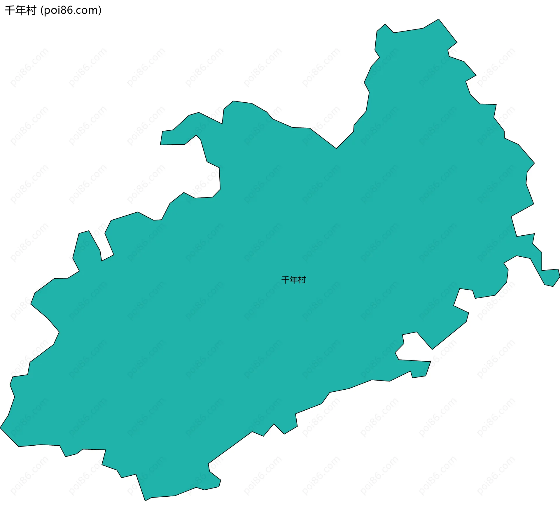 千年村边界地图