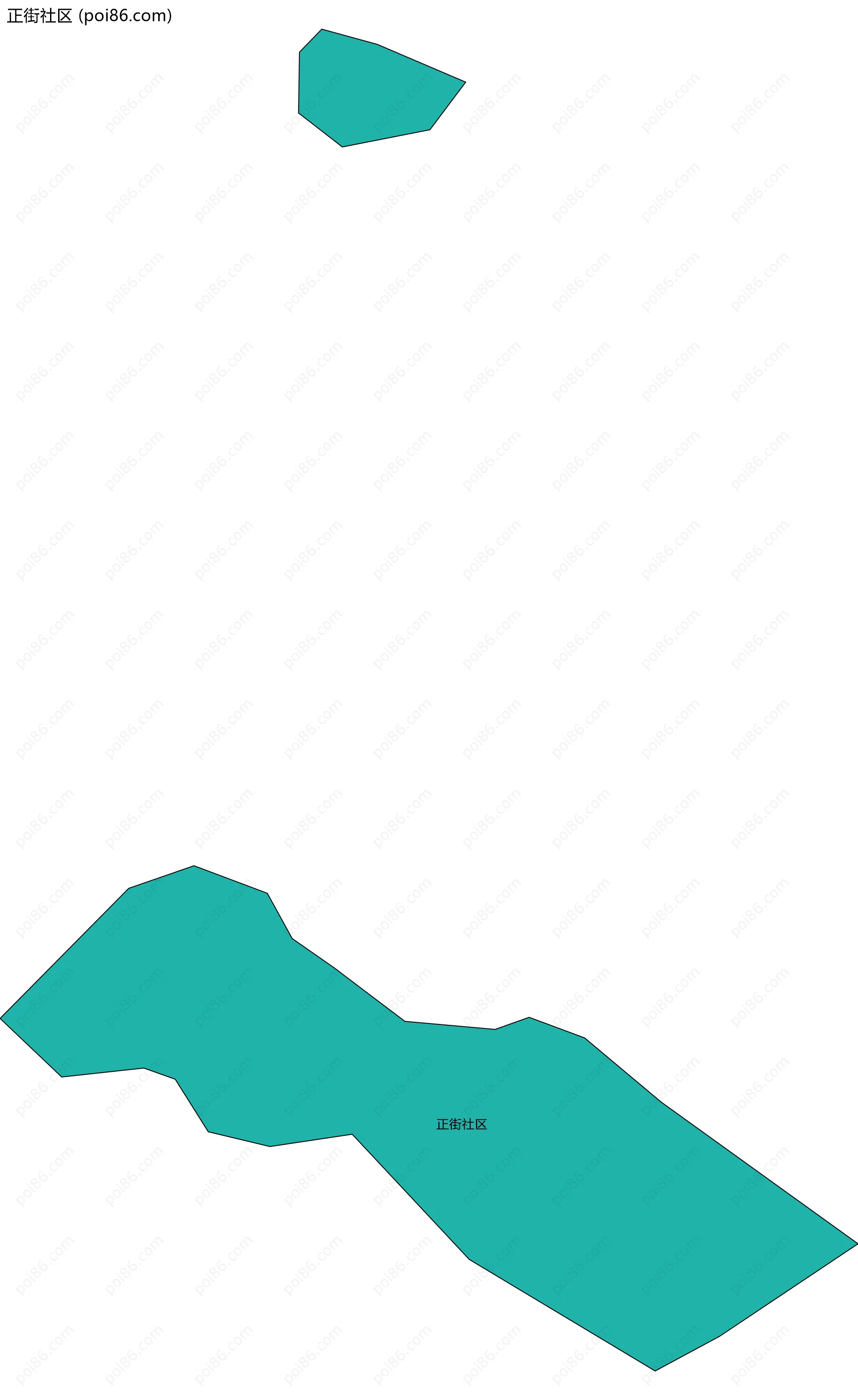 正街社区边界地图