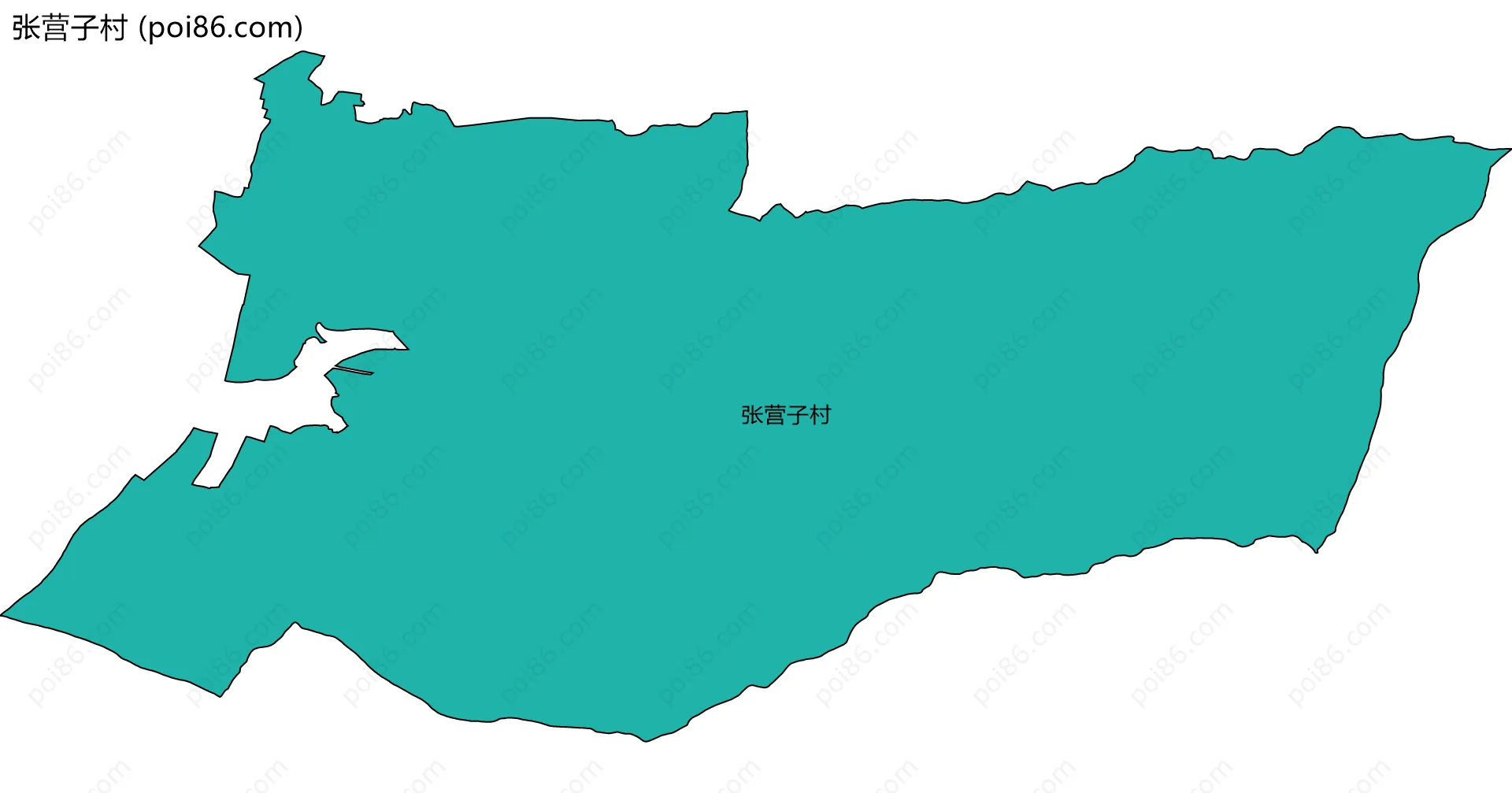 张营子村边界地图