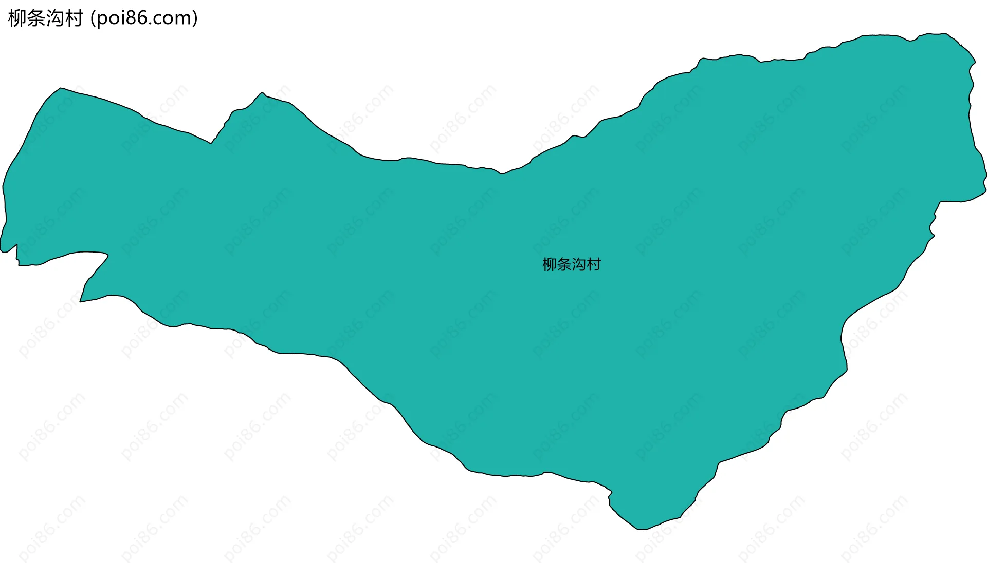 柳条沟村边界地图