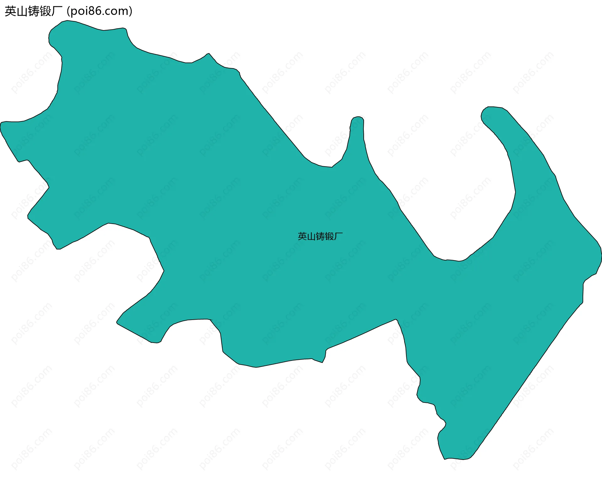 英山铸锻厂边界地图