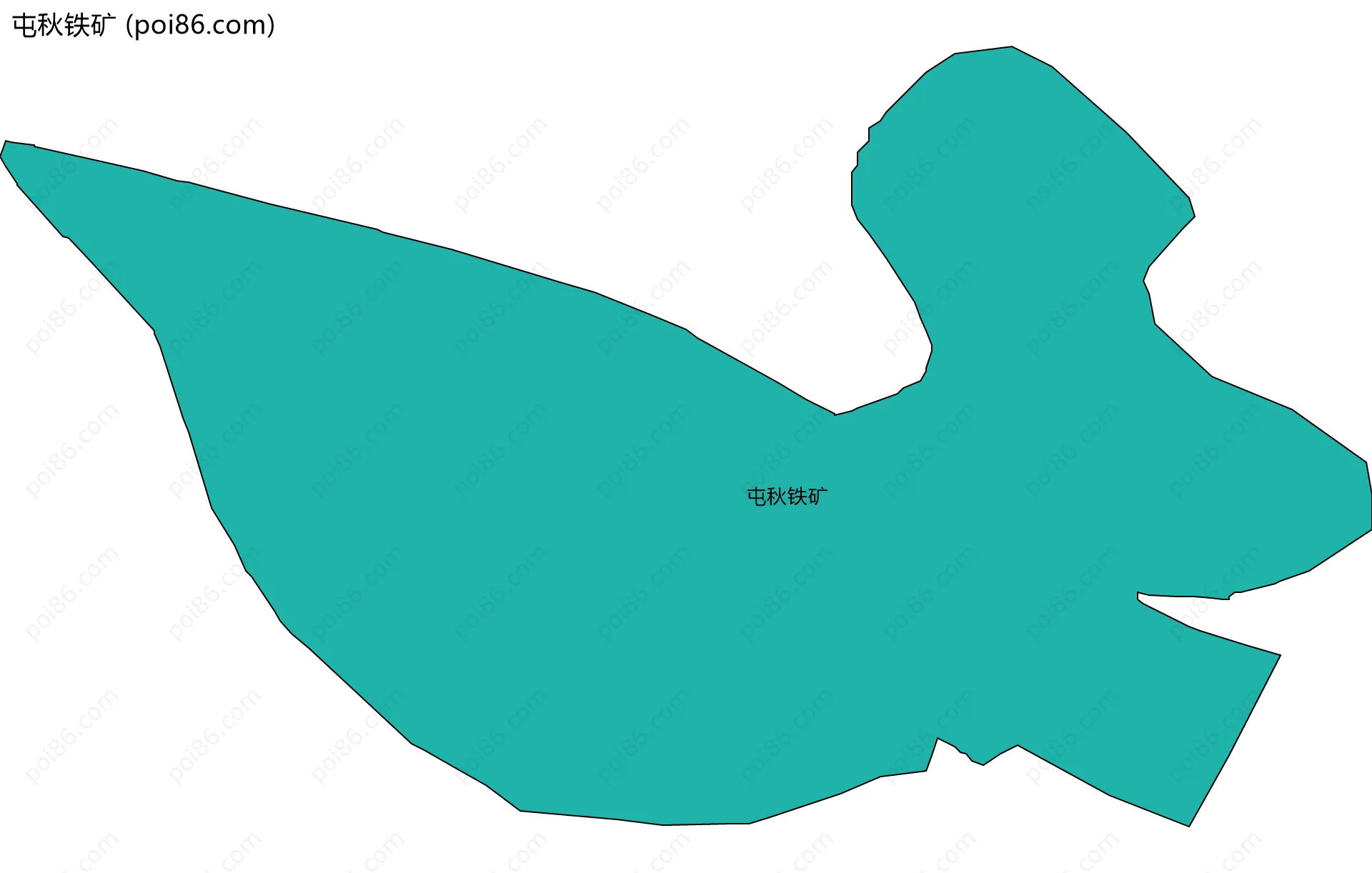 屯秋铁矿边界地图