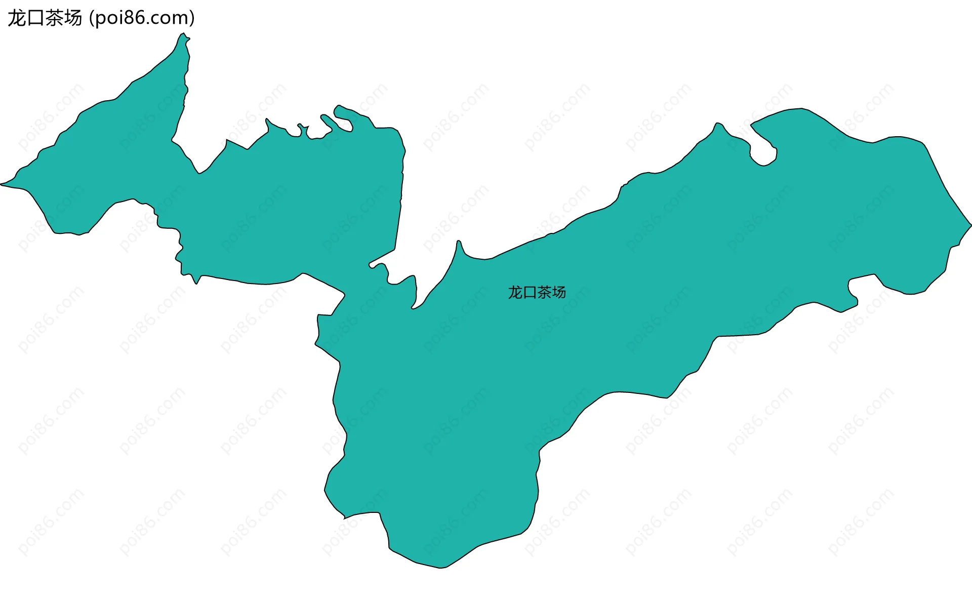 龙口茶场边界地图