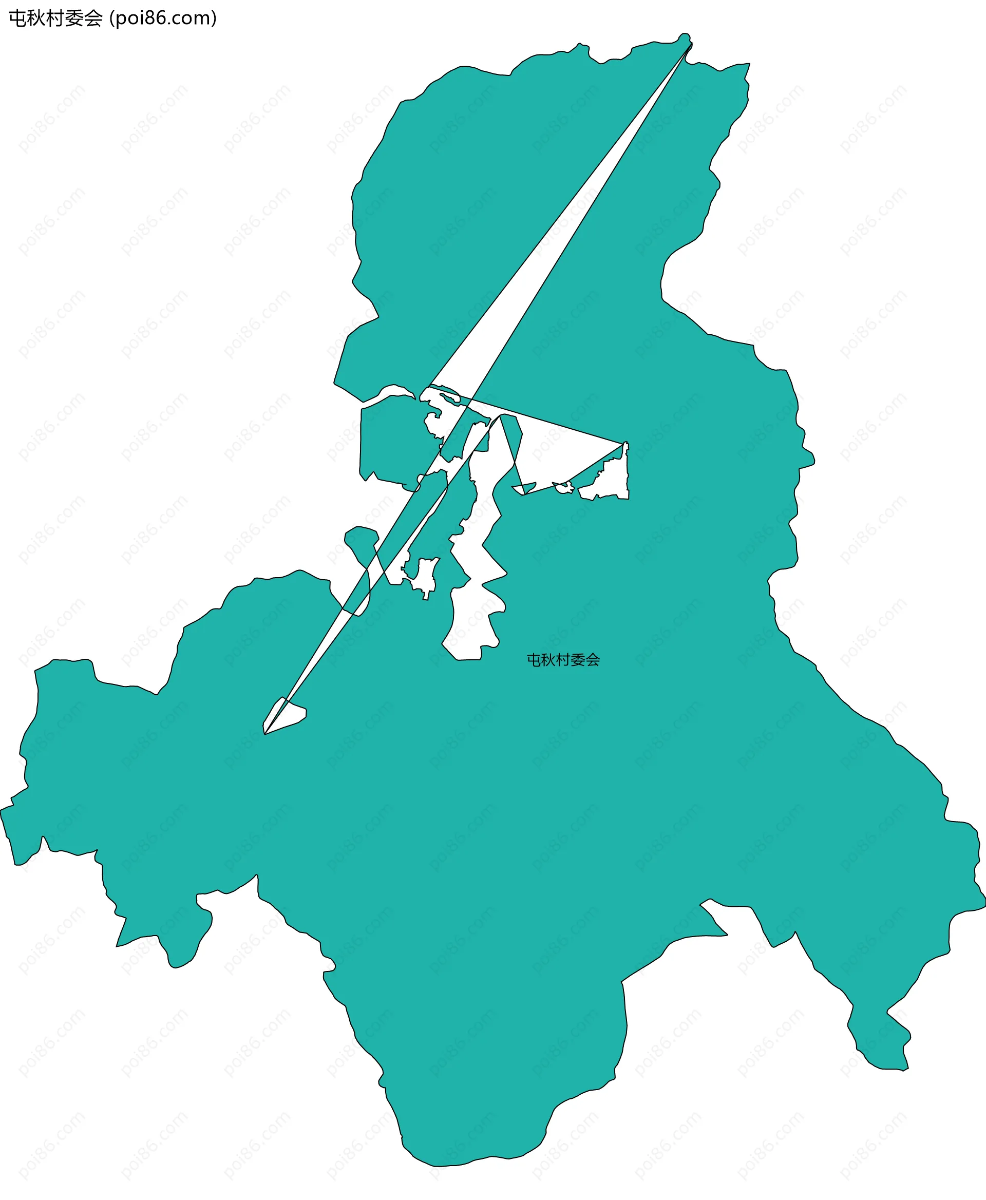 屯秋村委会边界地图