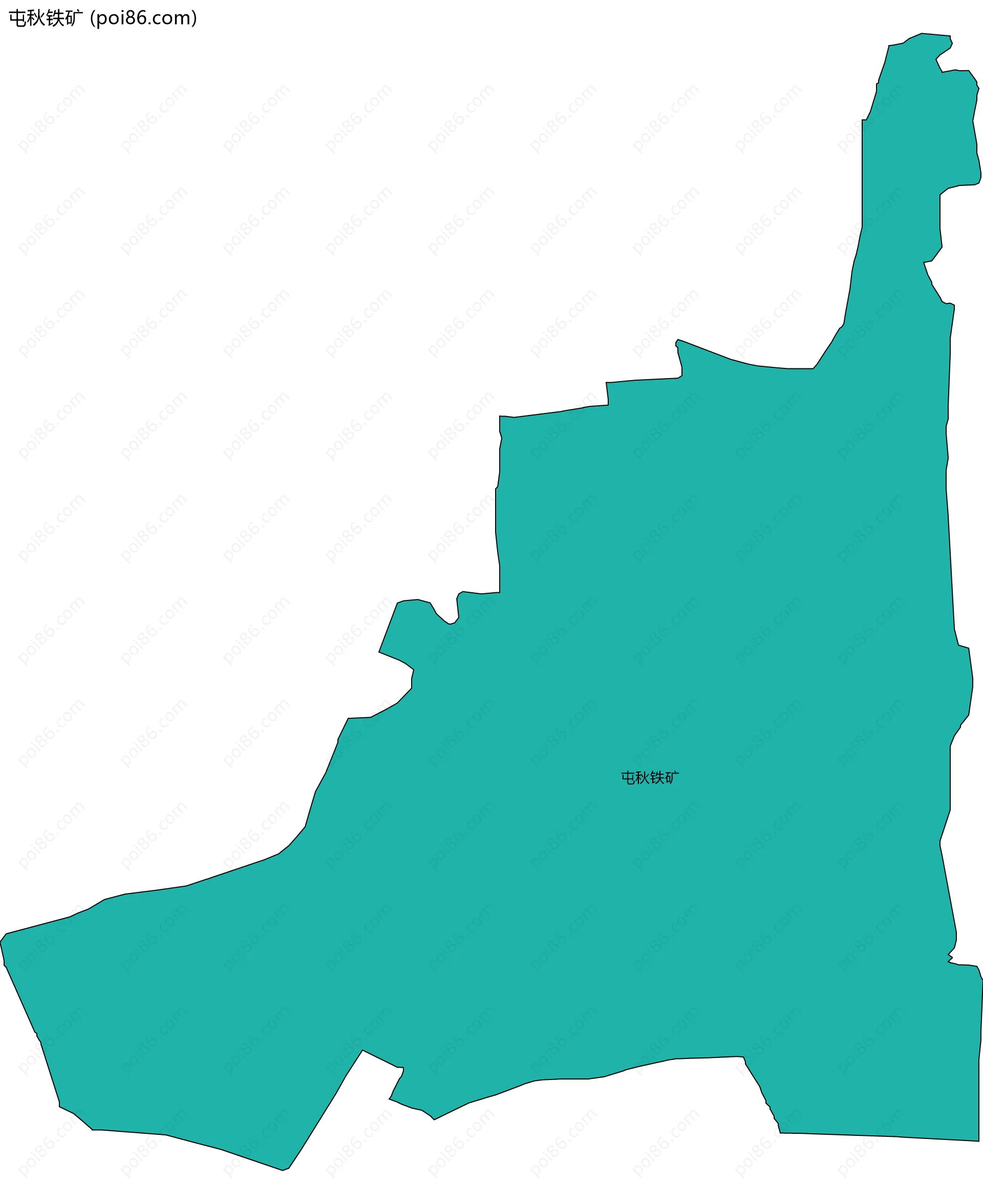 屯秋铁矿边界地图