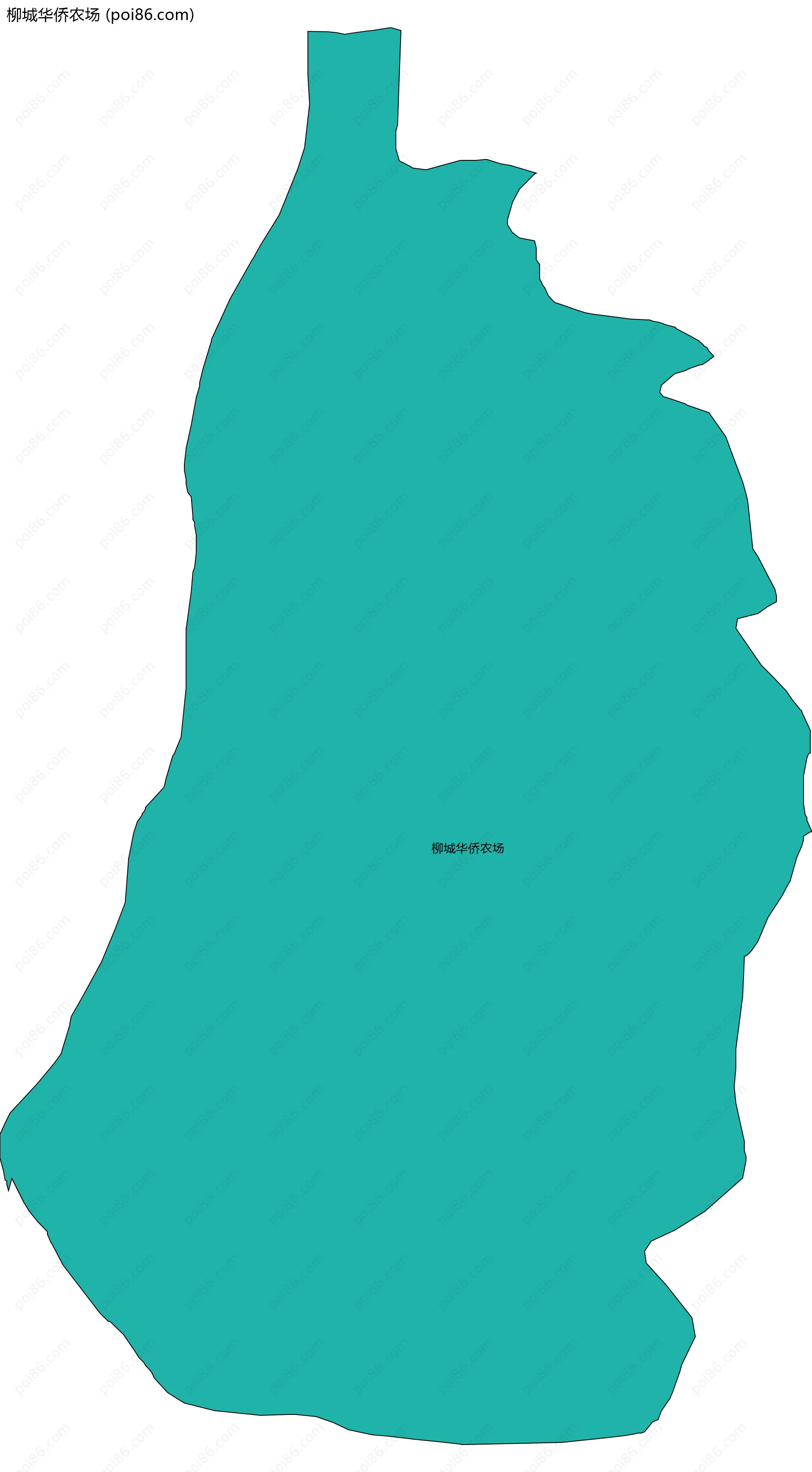 柳城华侨农场边界地图