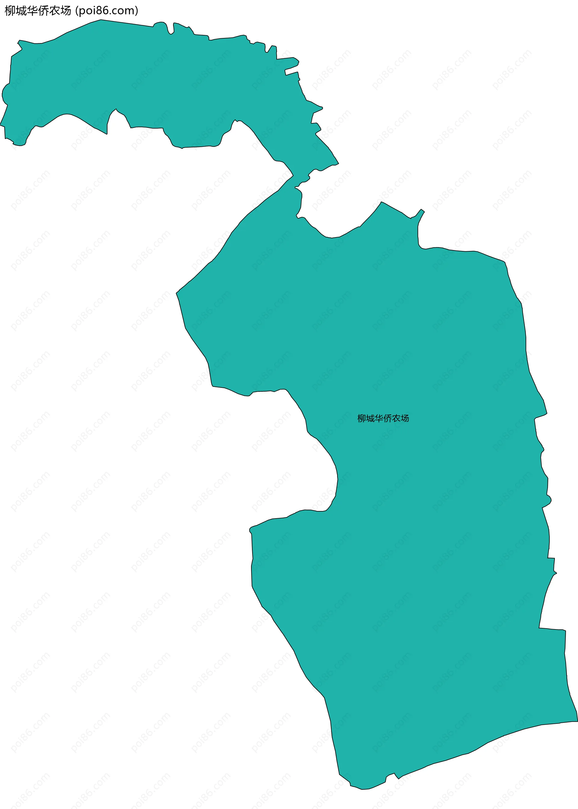 柳城华侨农场边界地图