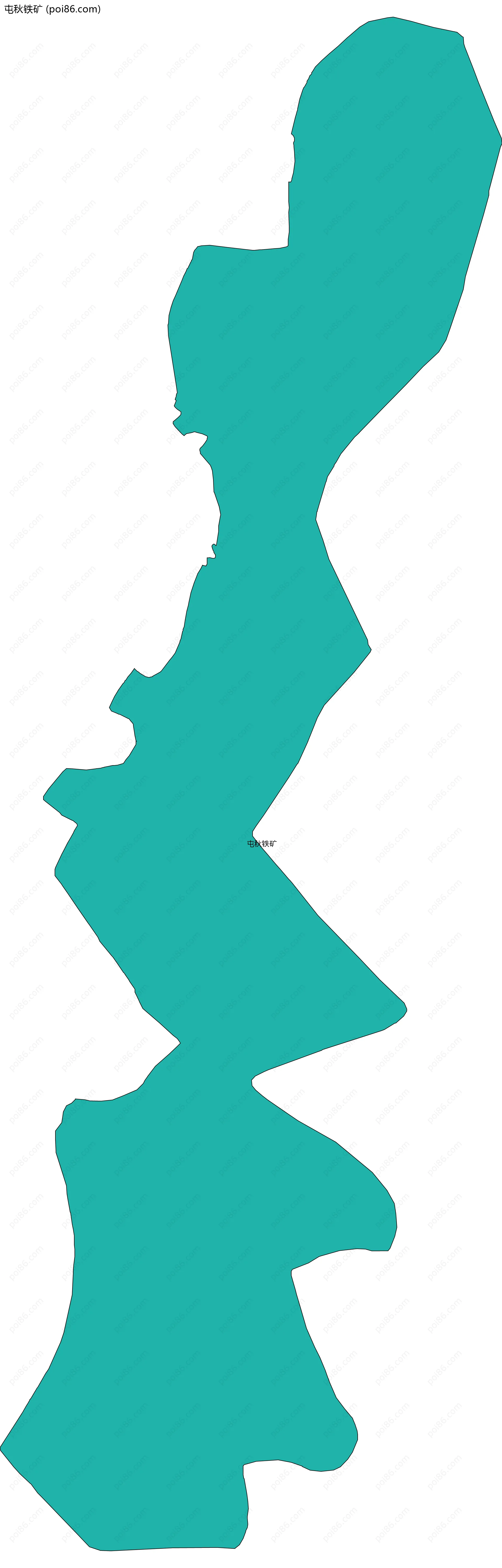 屯秋铁矿边界地图