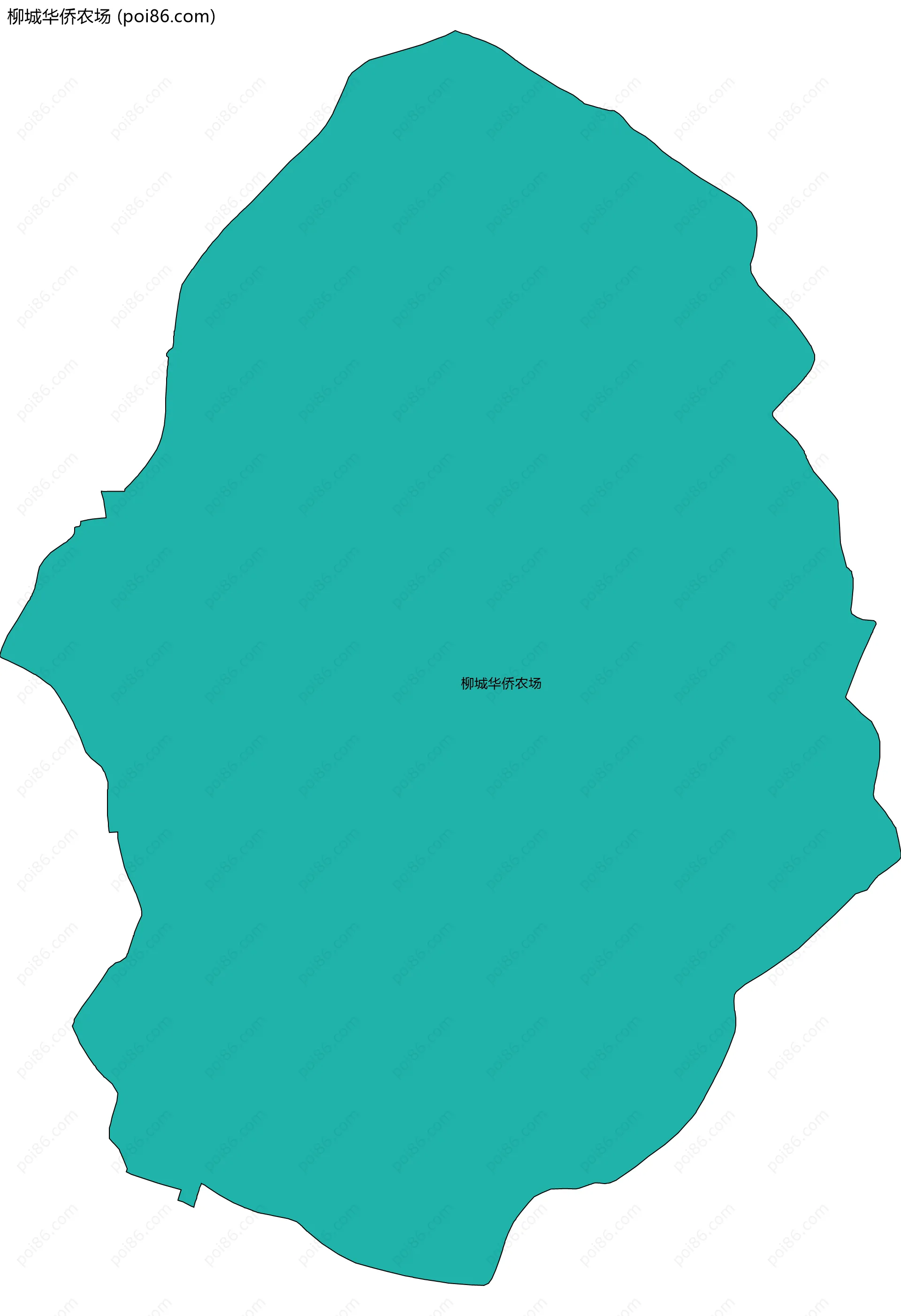 柳城华侨农场边界地图