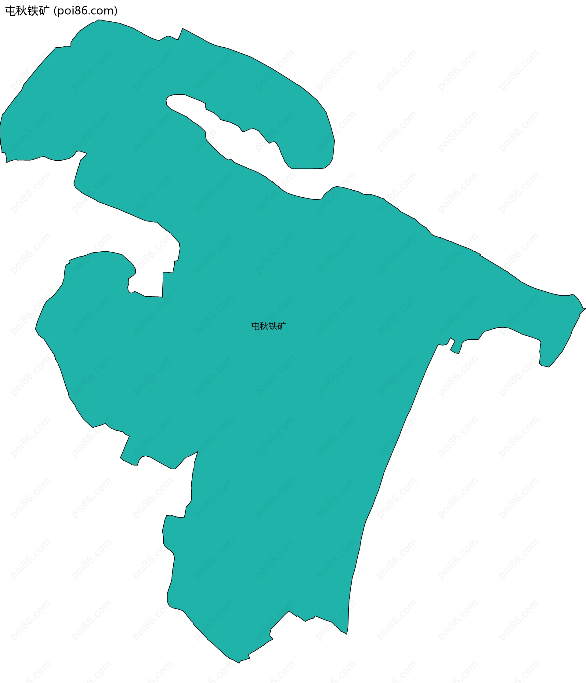 屯秋铁矿边界地图