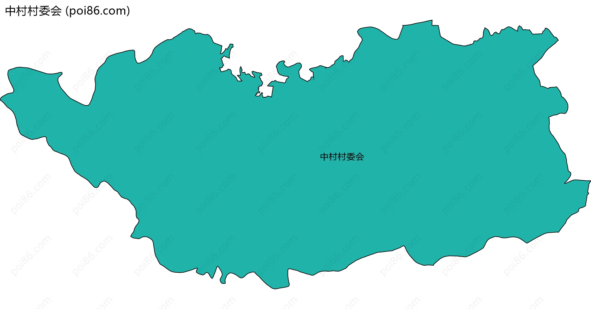 中村村委会边界地图