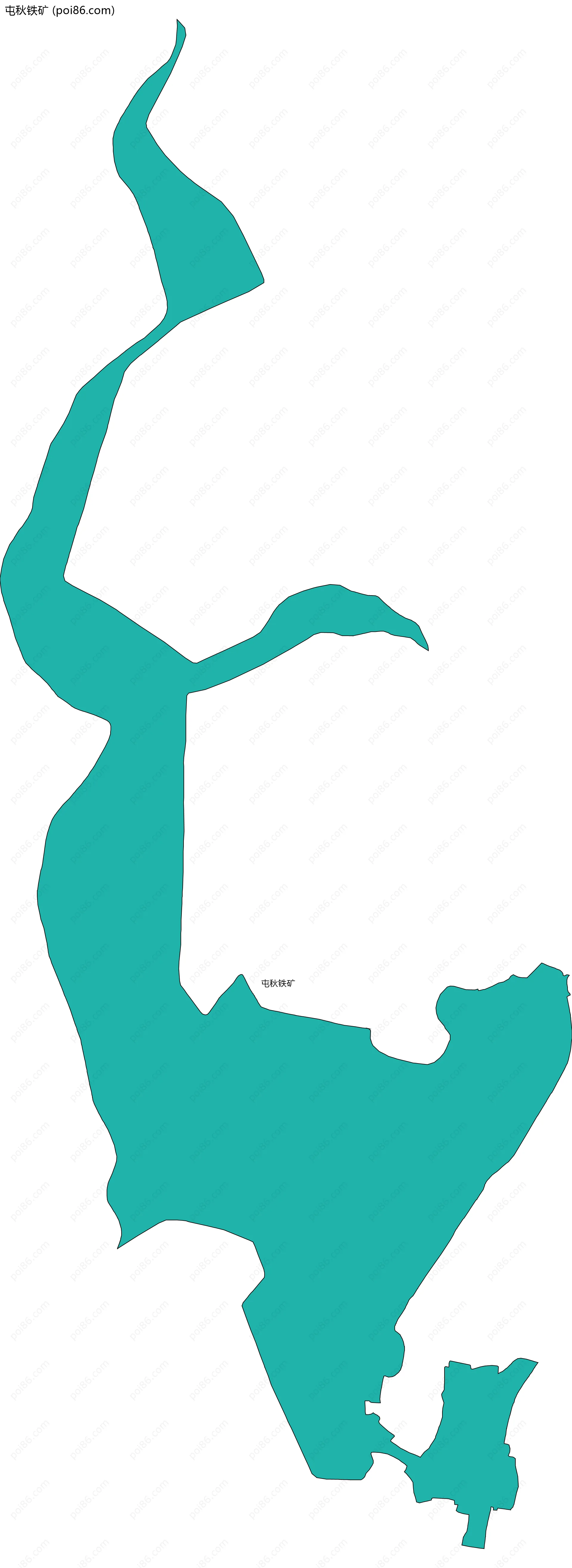 屯秋铁矿边界地图