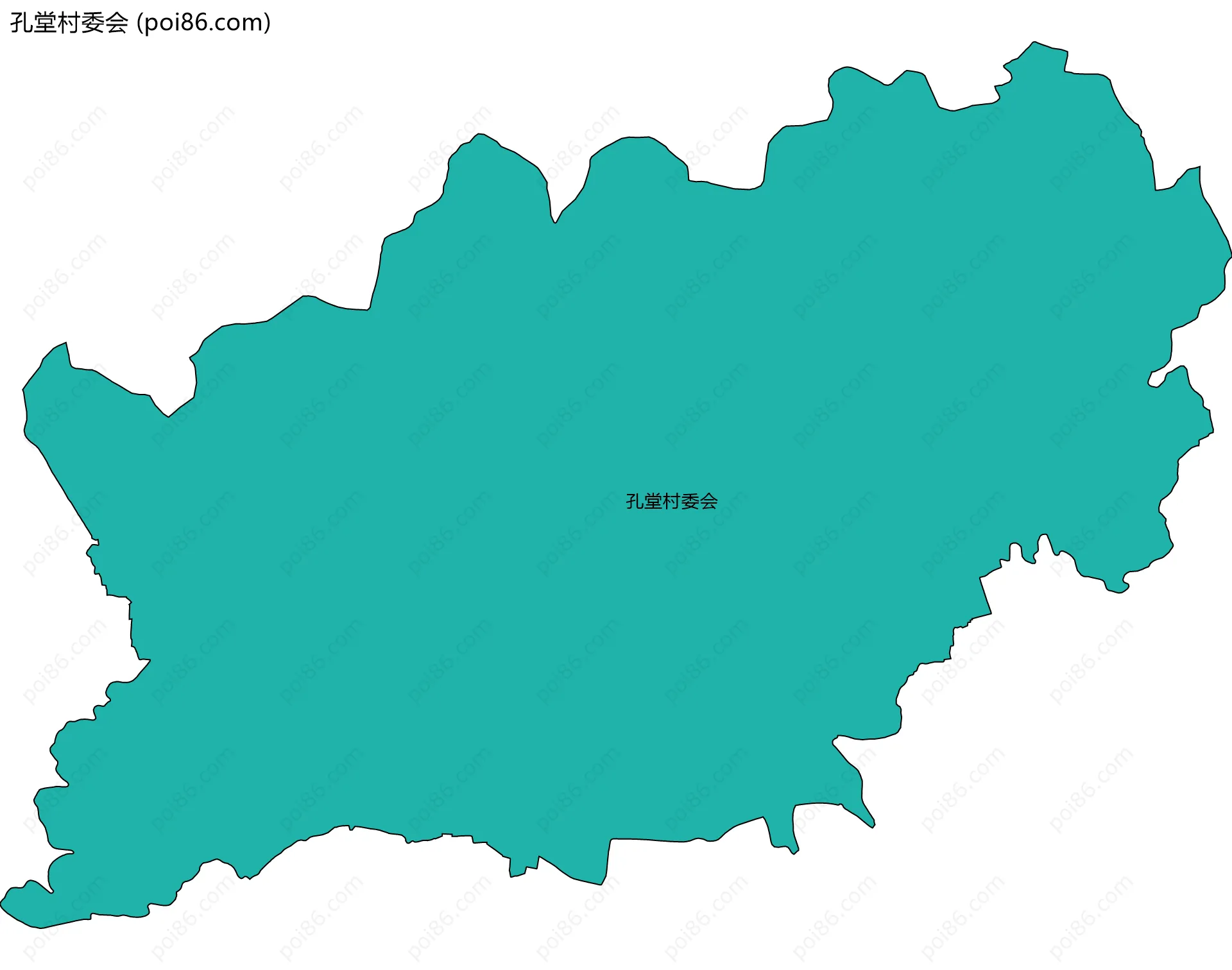 孔堂村委会边界地图