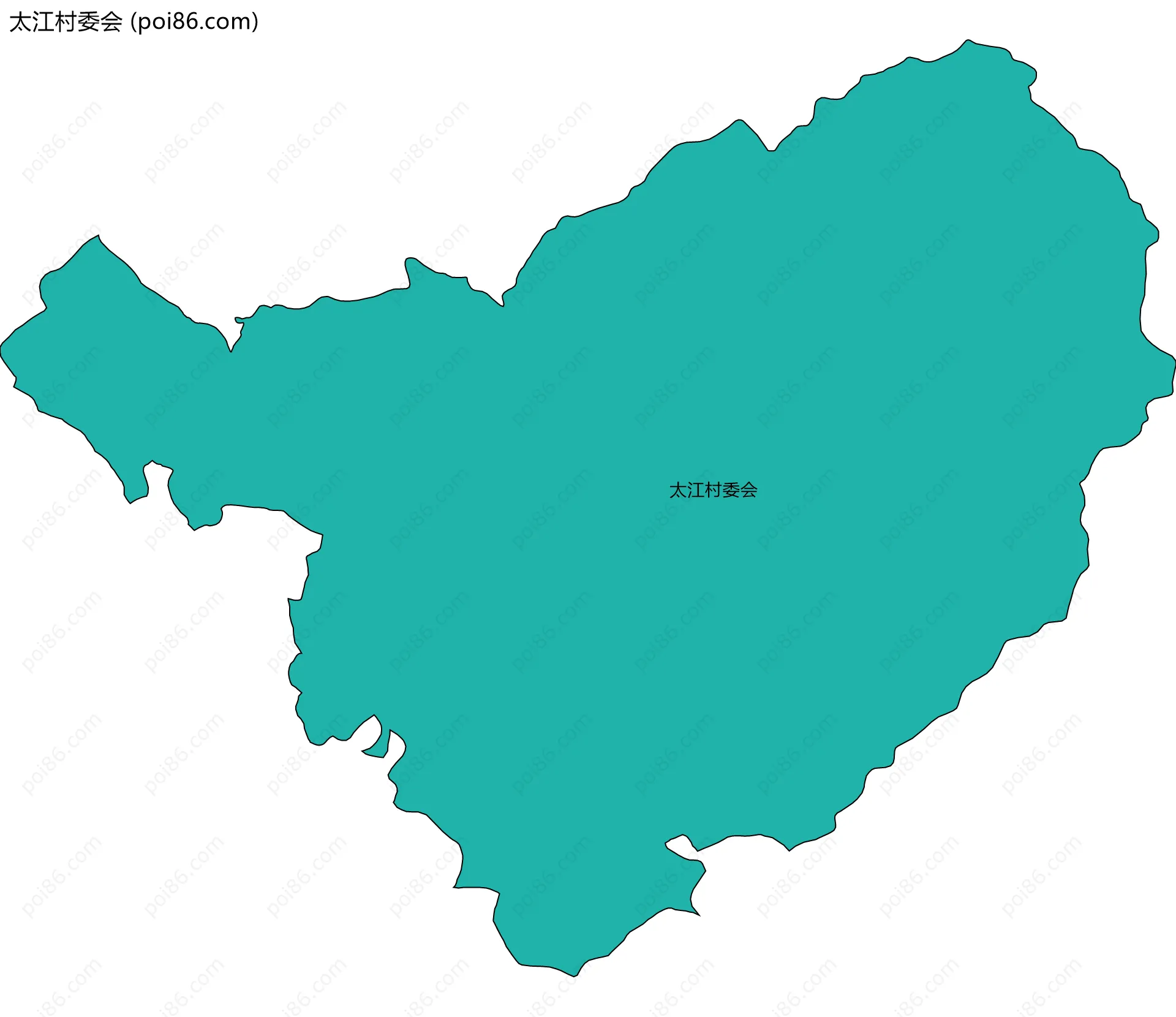 太江村委会边界地图