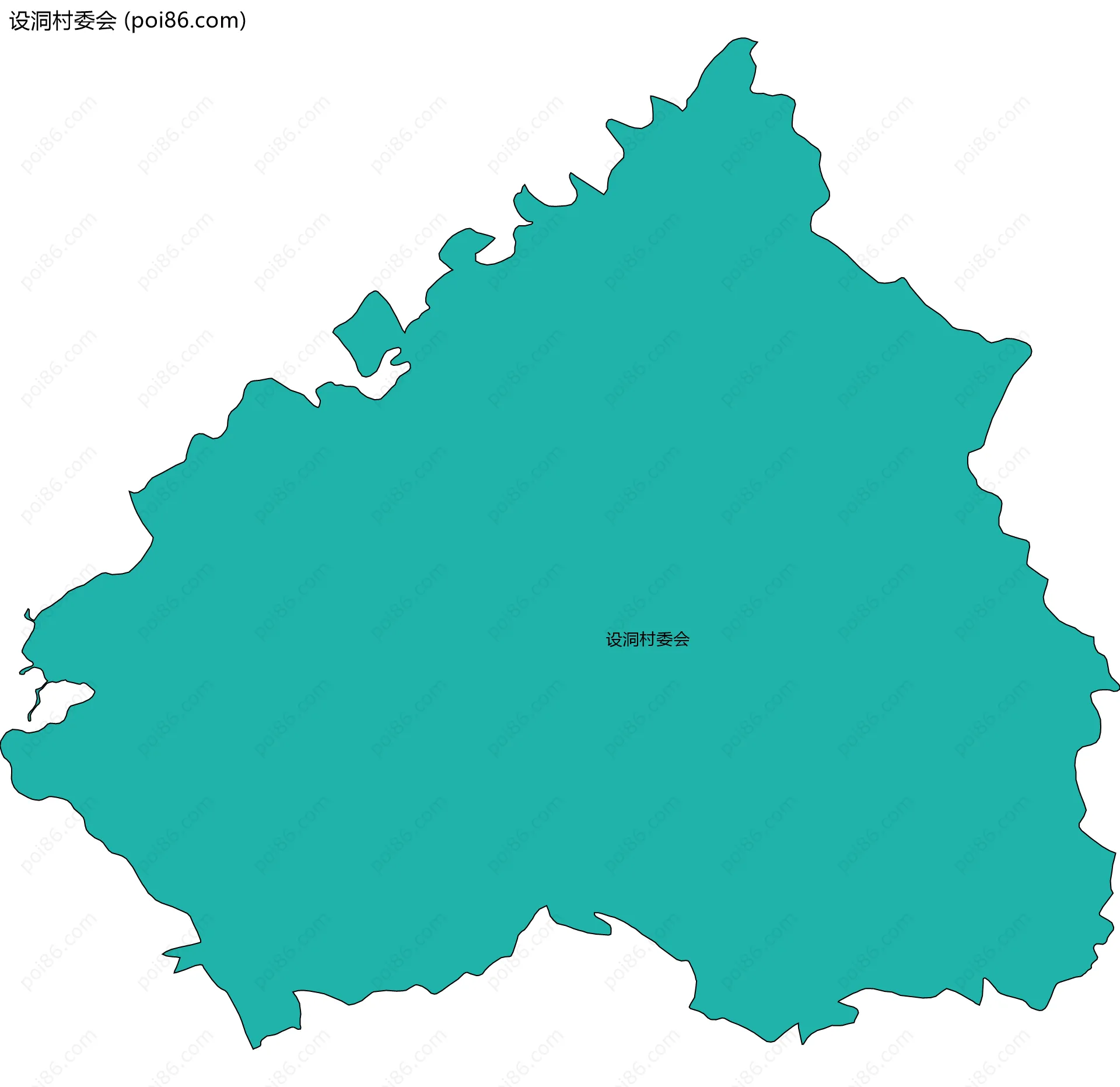 设洞村委会边界地图