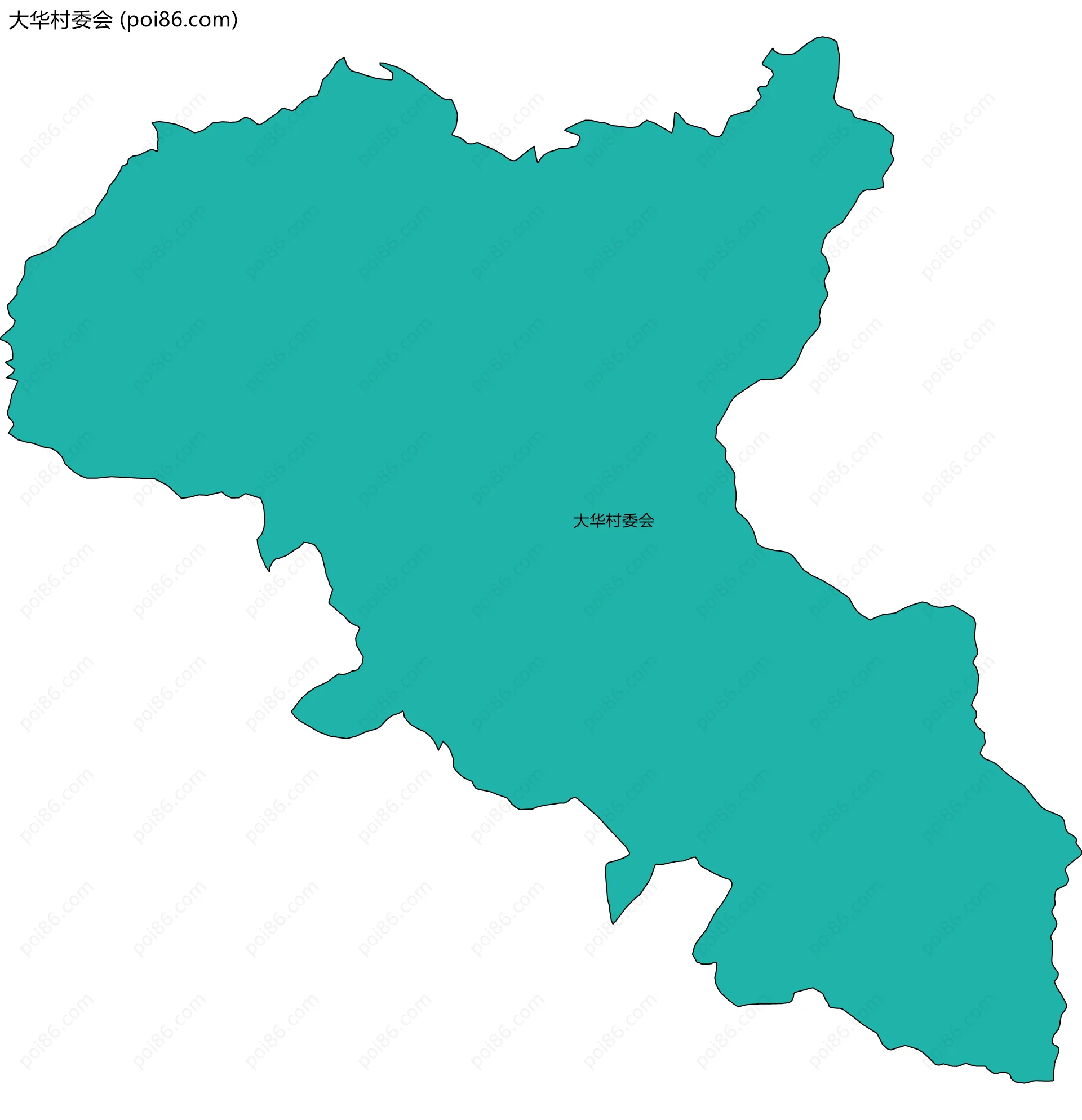 大华村委会边界地图