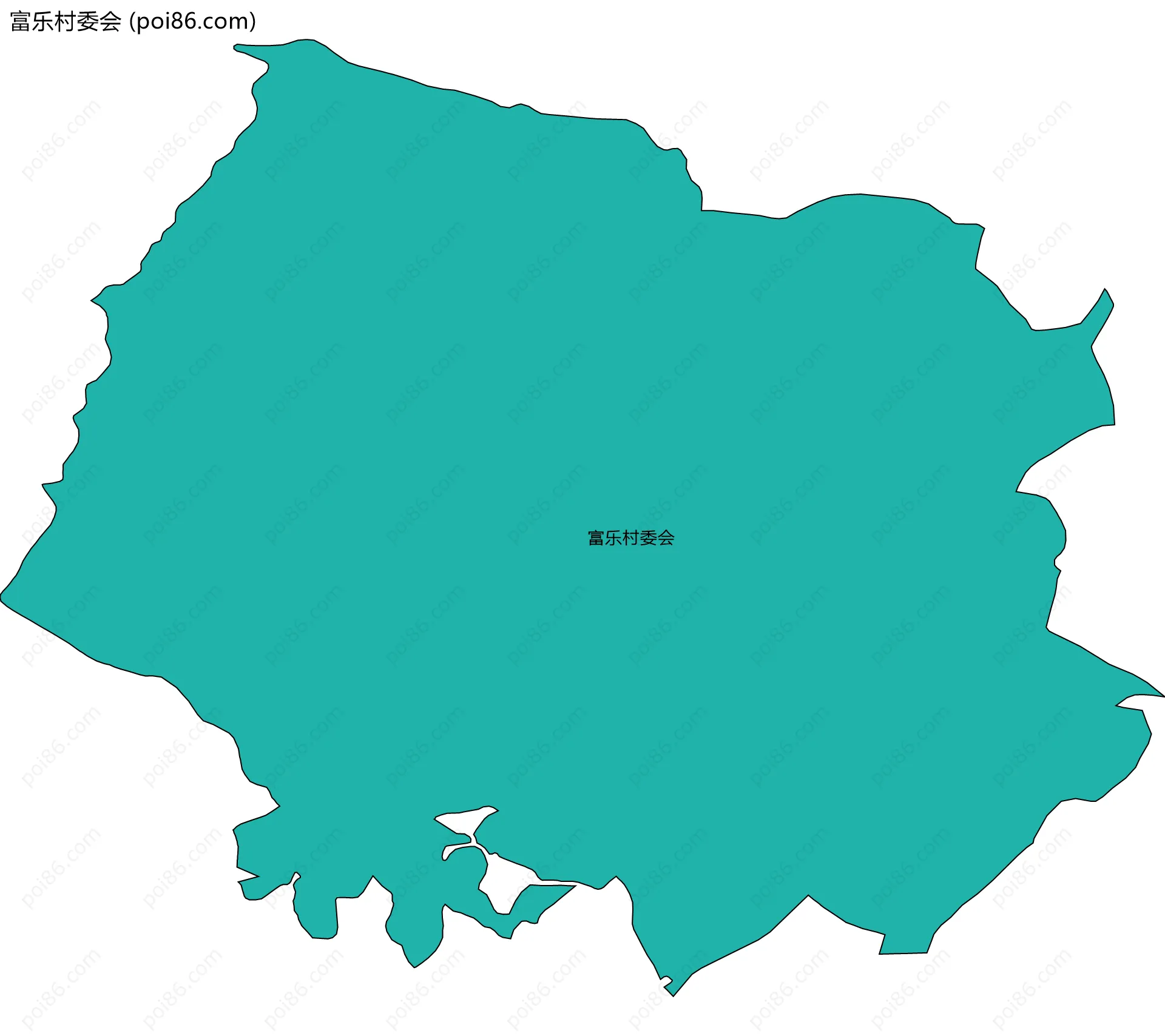 富乐村委会边界地图