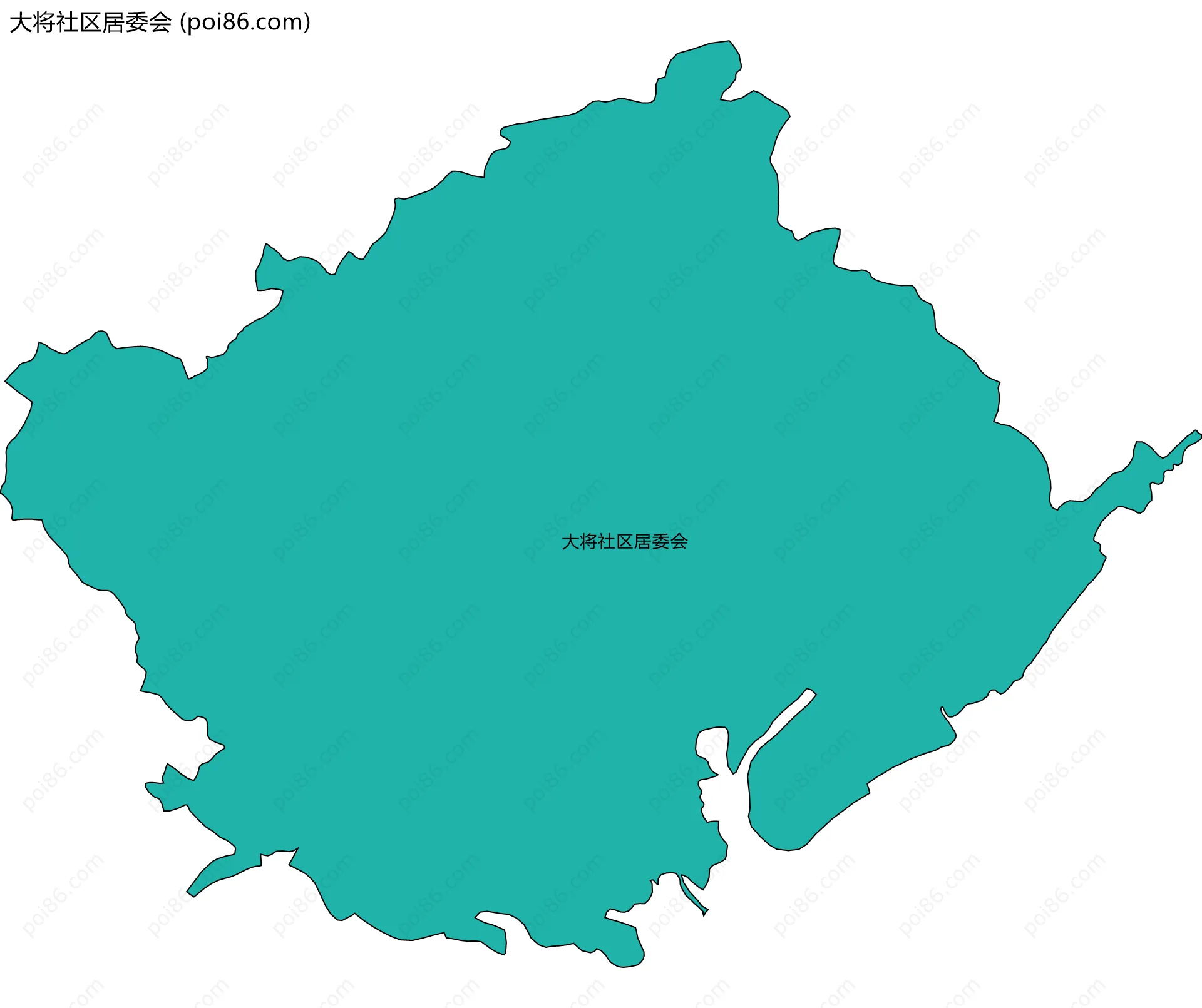 大将社区居委会边界地图