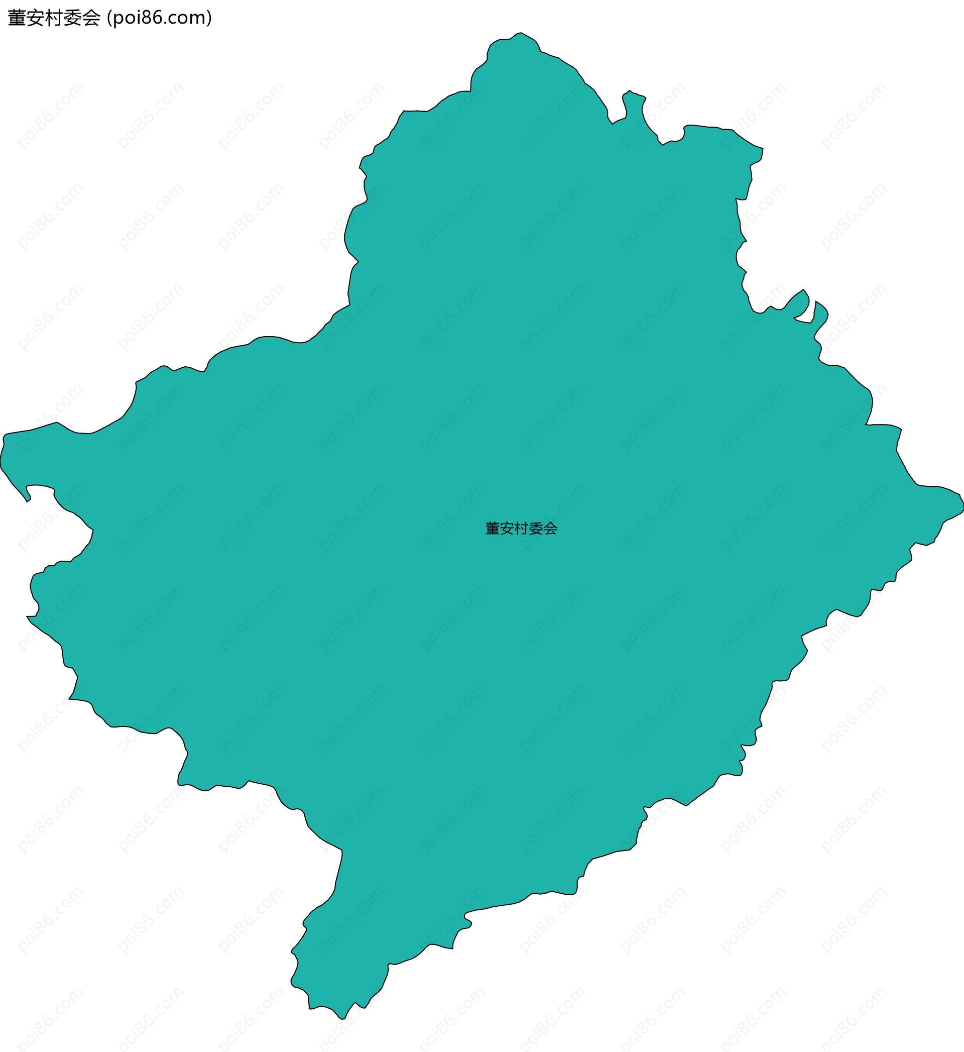 董安村委会边界地图