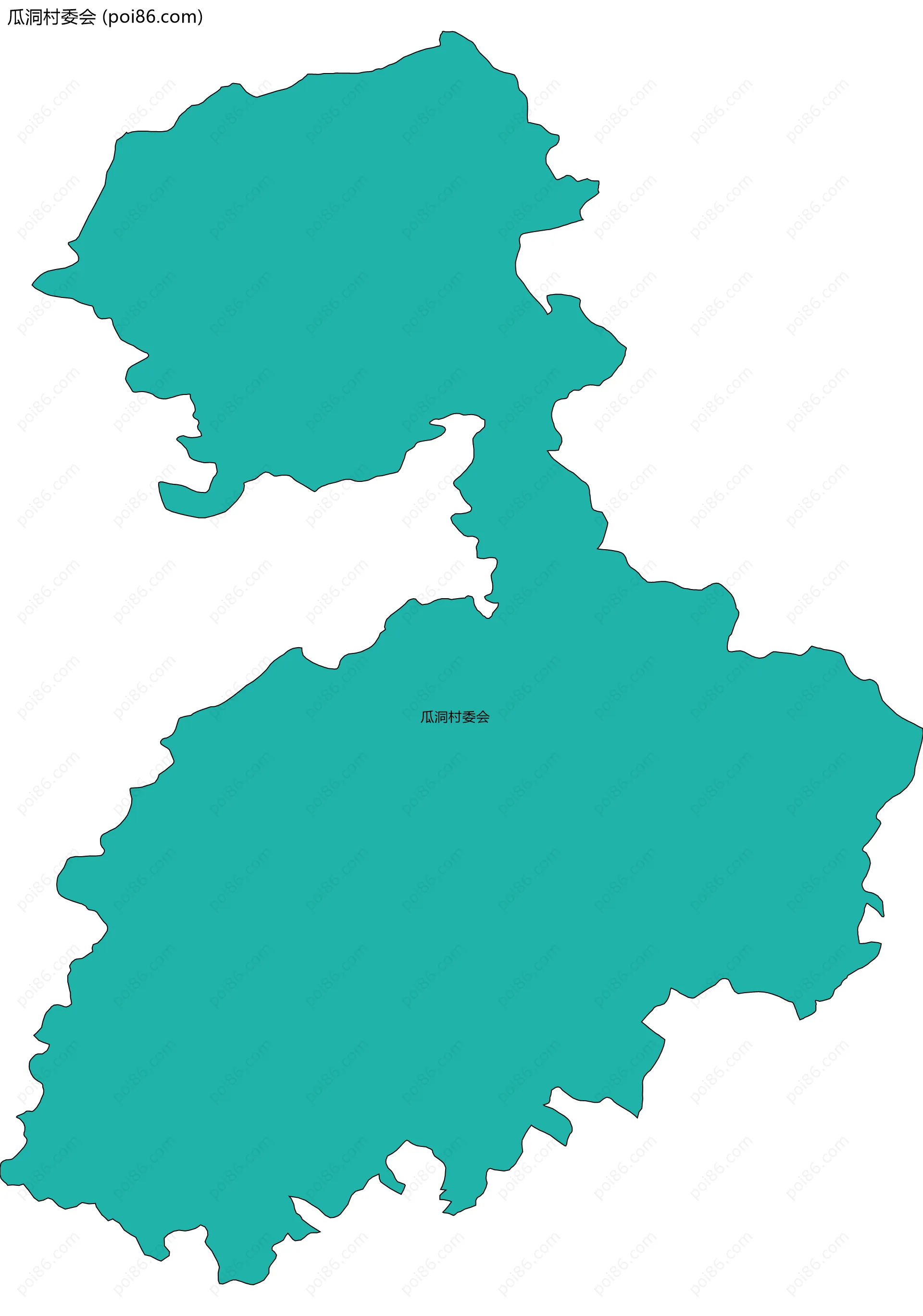 瓜洞村委会边界地图