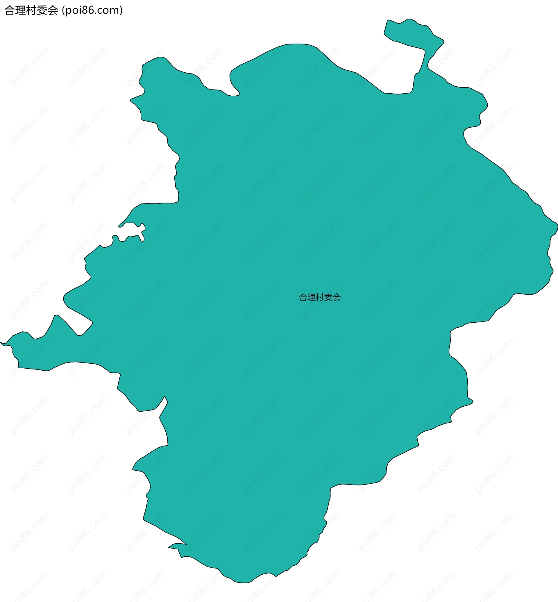 合理村委会边界地图