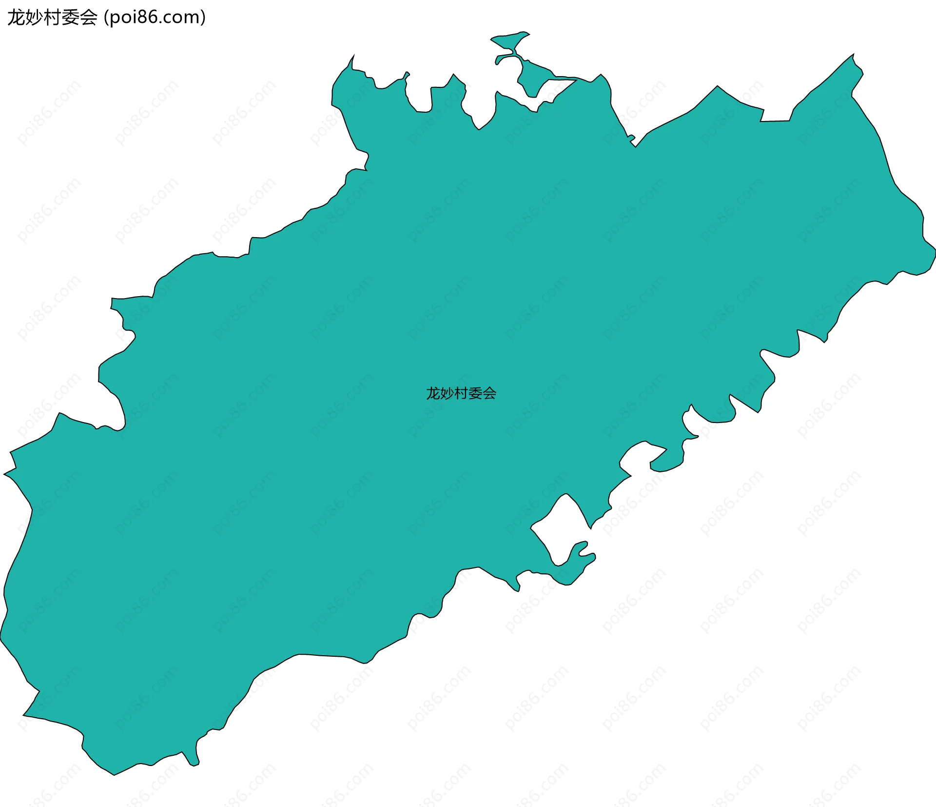 龙妙村委会边界地图