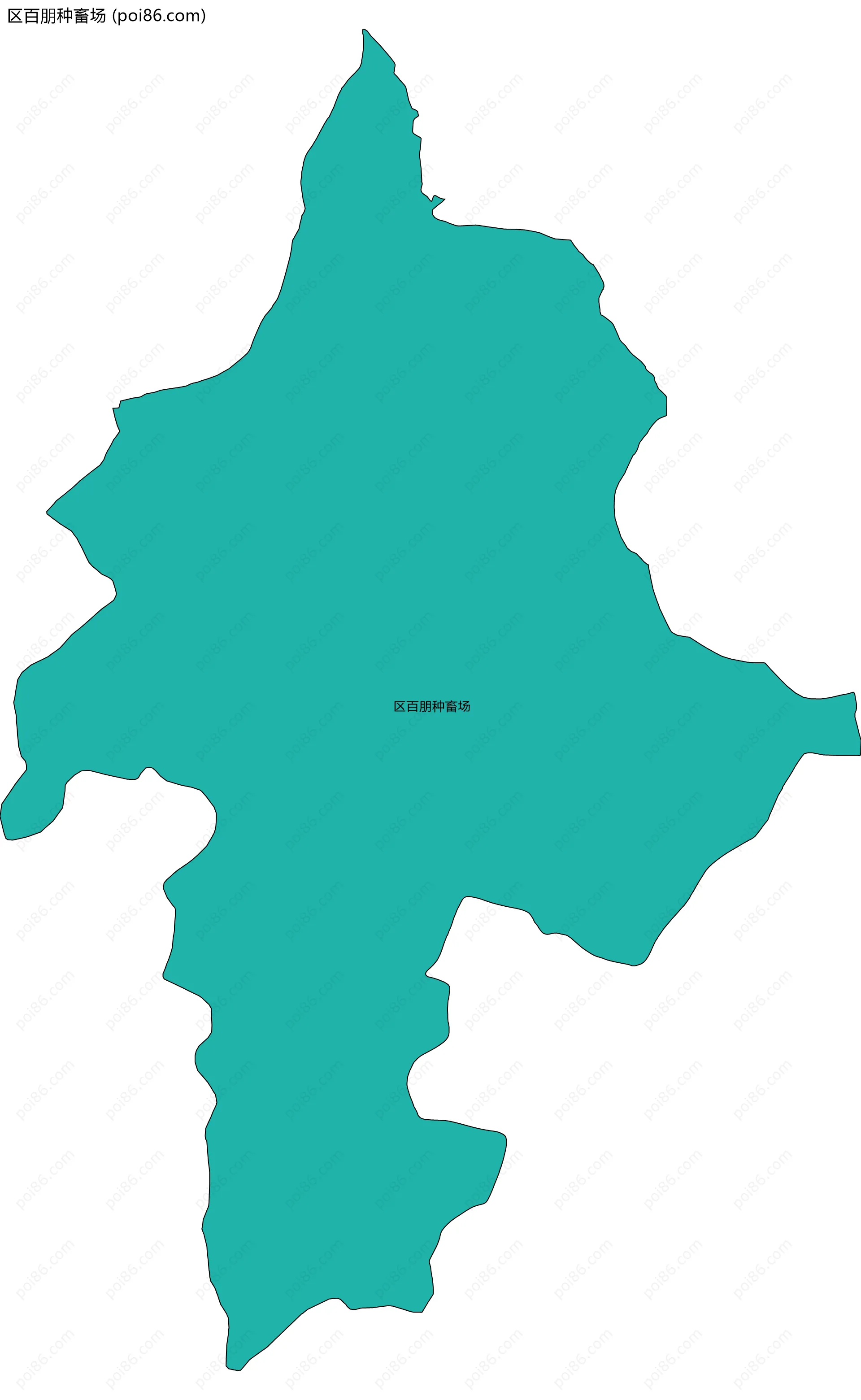 区百朋种畜场边界地图