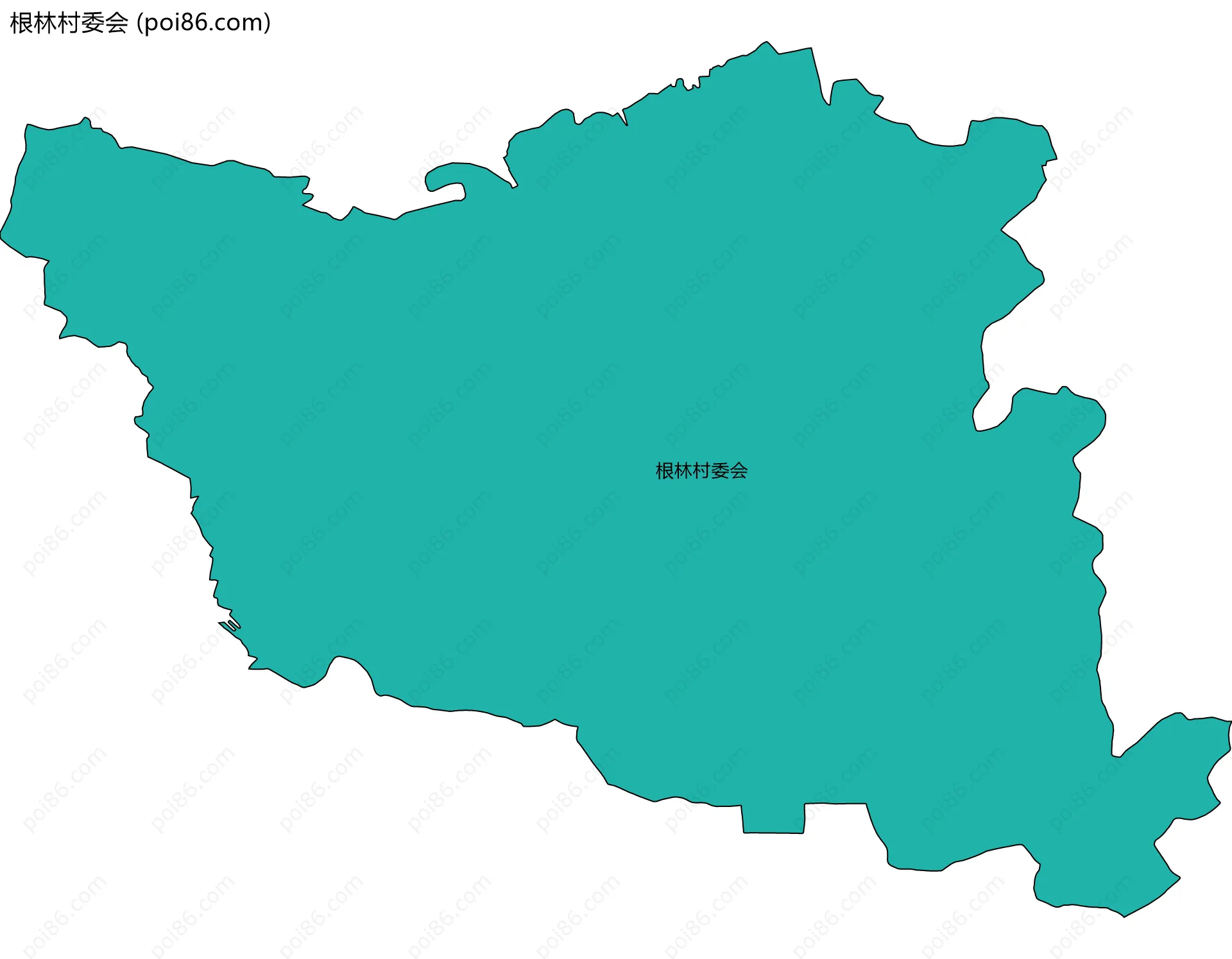根林村委会边界地图