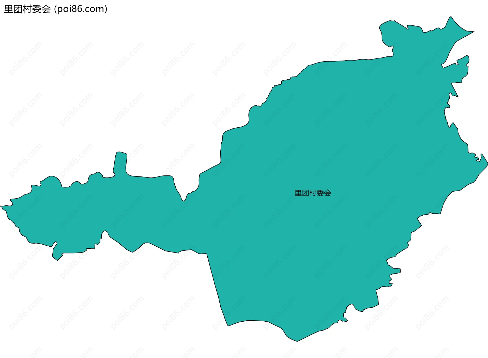 里团村委会边界地图