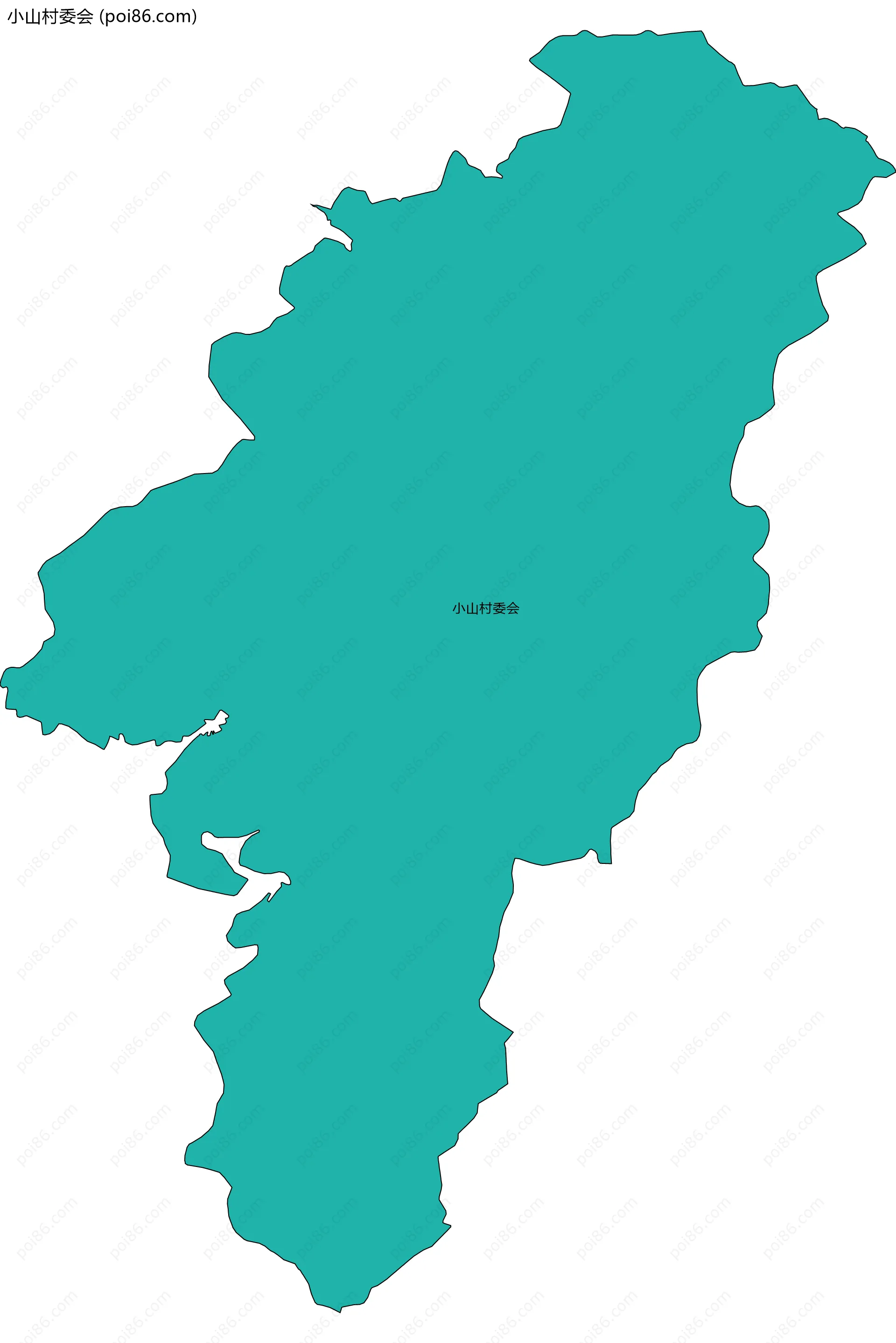 小山村委会边界地图
