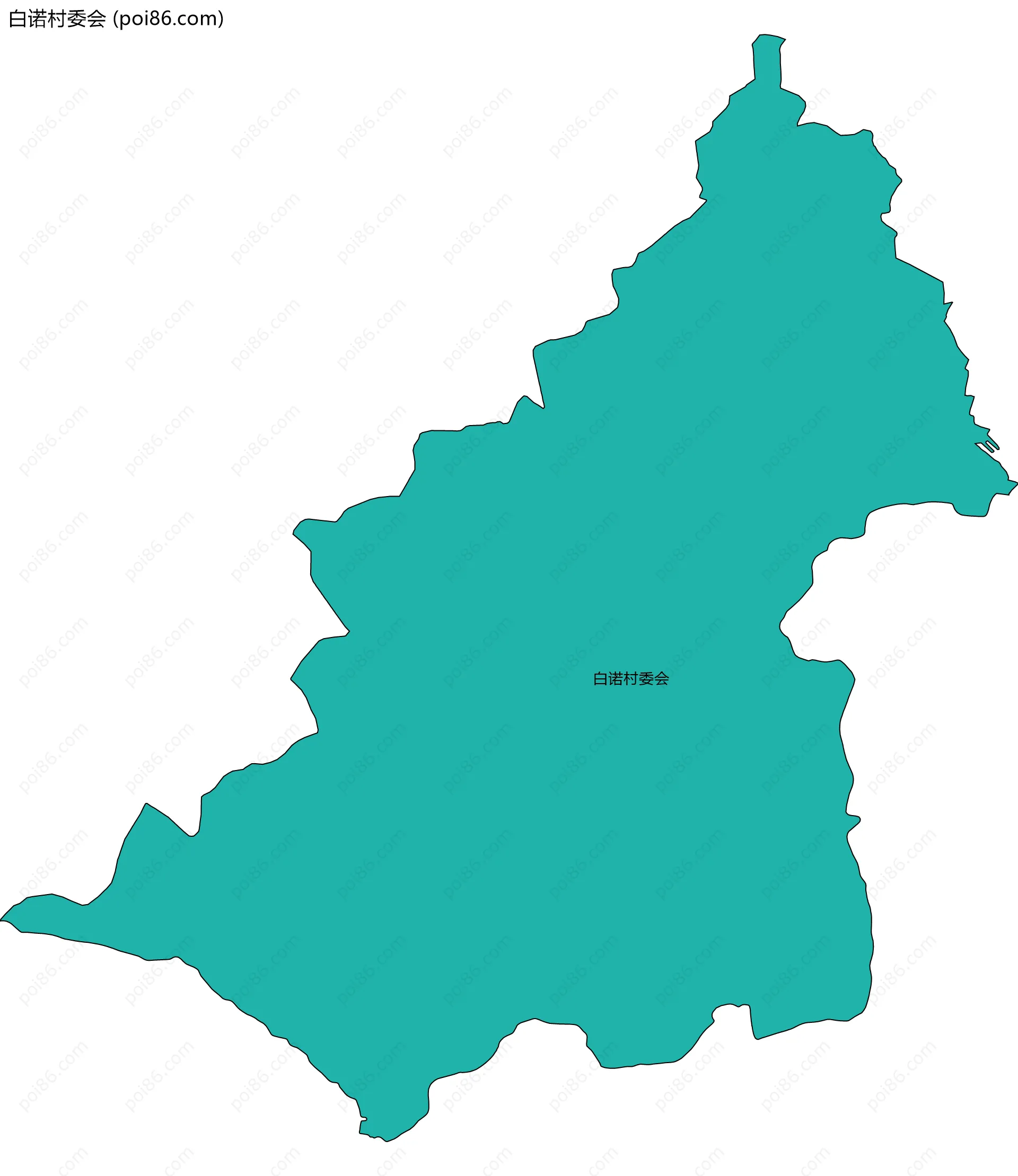 白诺村委会边界地图